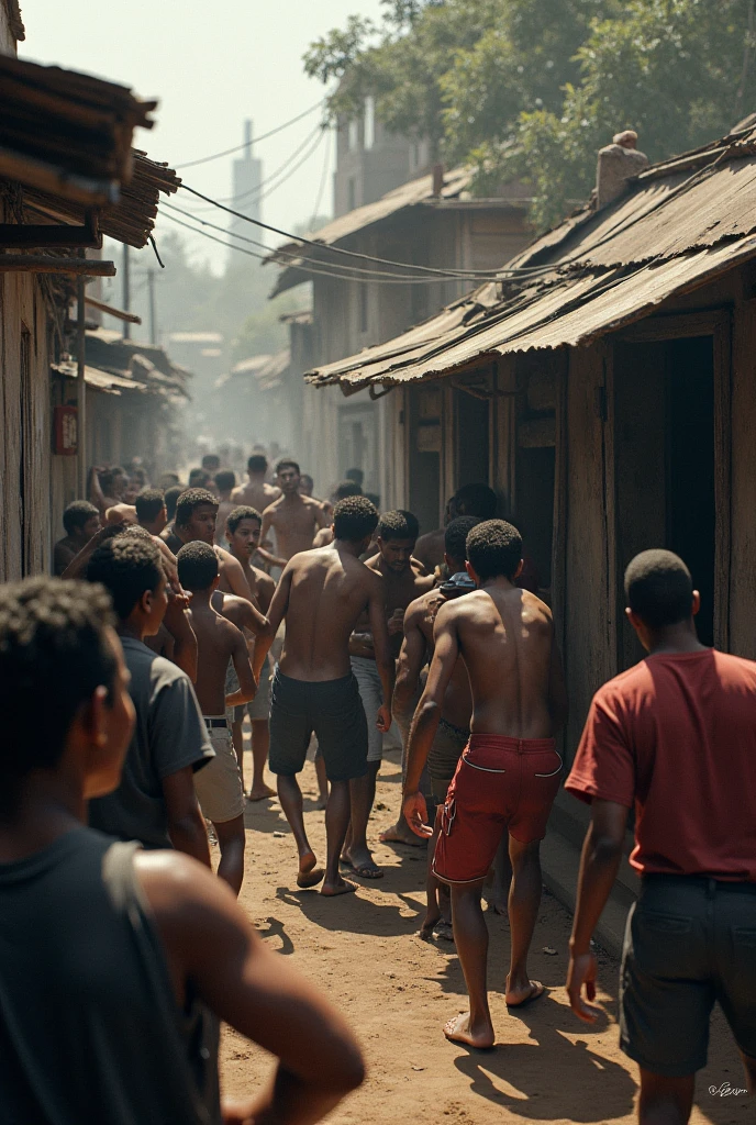 GROUP OF PEOPLE CONTAINING SLAVES, FREE PEOPLE IN A CITY IN RIO DE JANEIRO IN THE FIRST REIGN
