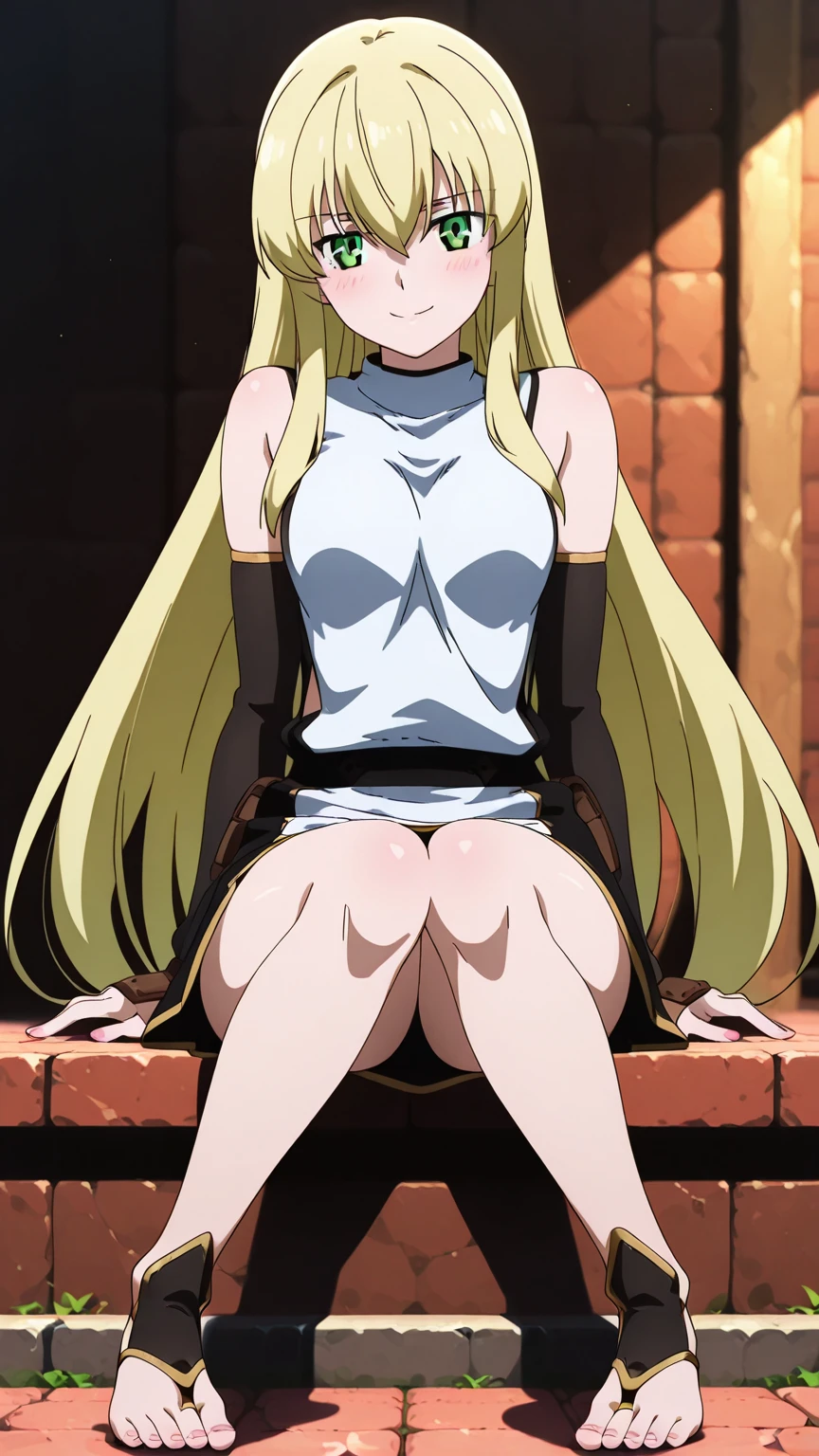 masterpiece,Beautiful adult woman,Jeanne d'Arc,Long blonde braids,Full nudity,Please open your vagina and show me,Show me the vagina,Spread your legs,sit,Embarrassing,Open your mouth,Love juice,Drooling,Short penis insertion sex in vagina,Cowgirl sex,Complete human body,On the bed