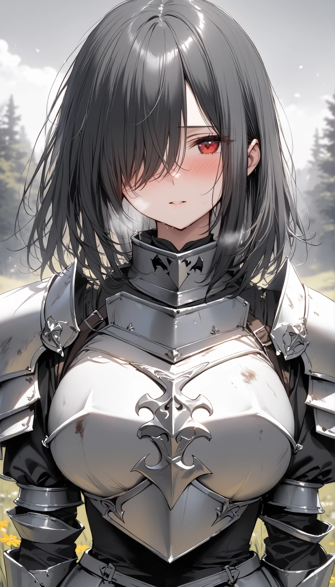 anime girl with sword and armor standing in front of a dragon, armor girl, girl in knight armor, of a beautiful female knight, gorgeous female paladin, detailed digital anime art, detailed anime character art, beautiful female knight, detailed anime art, detailed anime artwork, clean detailed anime art, female knight, extremely detailed artgerm, portrait knights of zodiac girl