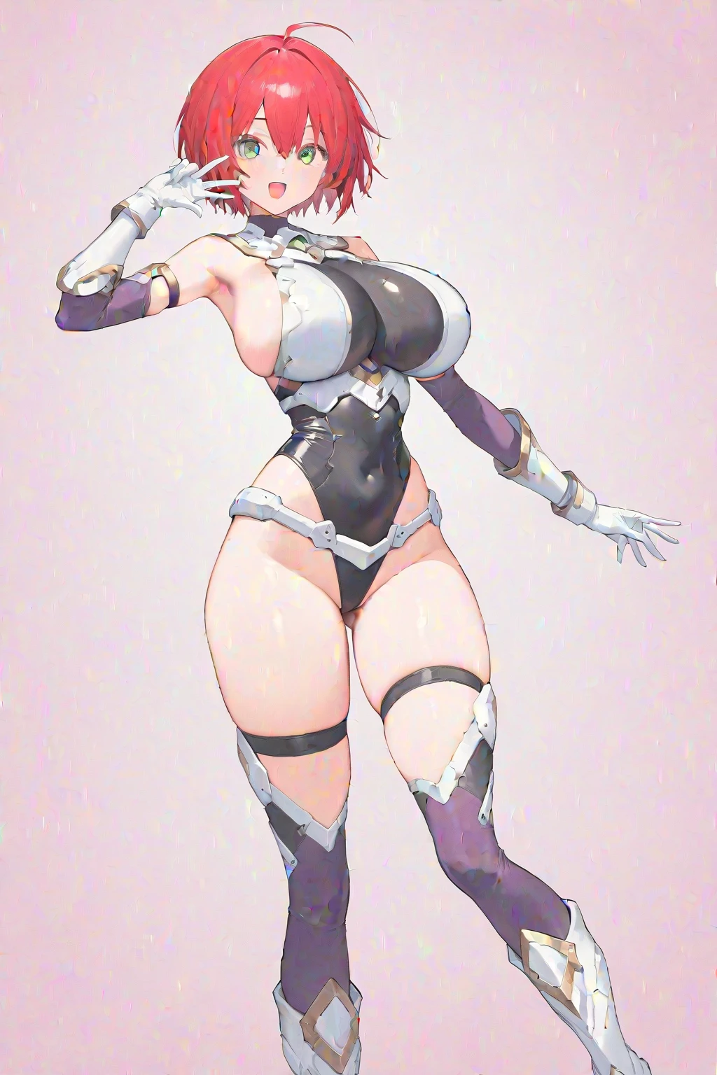 Angle from behind、back、Butt、leotard、Ultra-detailed illustrations、Ultra-precise expression、masterpiece、Highest quality、ultra High resolution、High resolution、Hiromitsu Takeda Style、White background、Simple Background、One girl、solo、Mash Kyrielight、light purple hair,short hair,hair over one eyes、Rider Suit、purple heel boots、Purple eyes、Open your mouth、blush、Large Breasts、Big Breasts、Erect nipples、Choker of Hearts、White Breath、Sweat、Glowing Skin、shiny skin、Front angle、View your viewers、