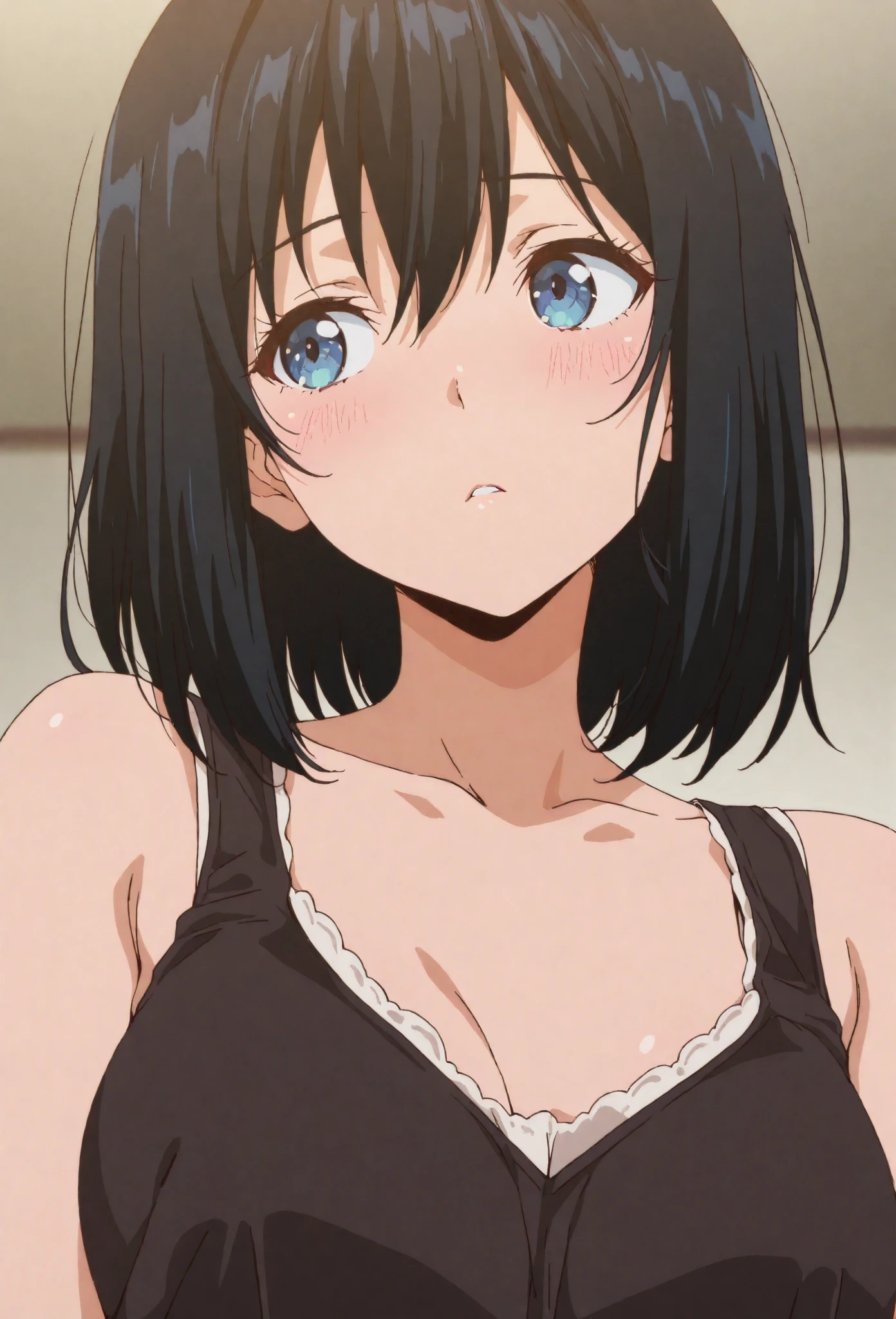 anime、(Cute 18 year old delicate beautiful girl:1.4)、（Full nudity:1.5)、（Show me your breasts:1.8）、(Beautiful nipples:1.3 )、Small breasts、（Gray Hair）Face close-up、Face Zoom