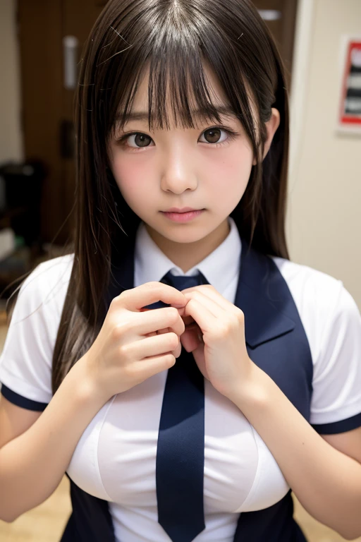 1boy,1woman with a mid breast, mature, having sex in class, wet, sex from behind, Doggystyle, bust close-up, cute, smile, closed mouth, beautiful detailed eyes, beautiful detailed nose, full body, wet hair, dalcefo, pigsney,Thick thighs, Student uniforms,Thick thighs, school uniform, cute, clear facial skin,mid breasts, happy, twin tail, sleeveless shirt, school girl, japanese, thin waist, wet see-through, very young face, hand job
