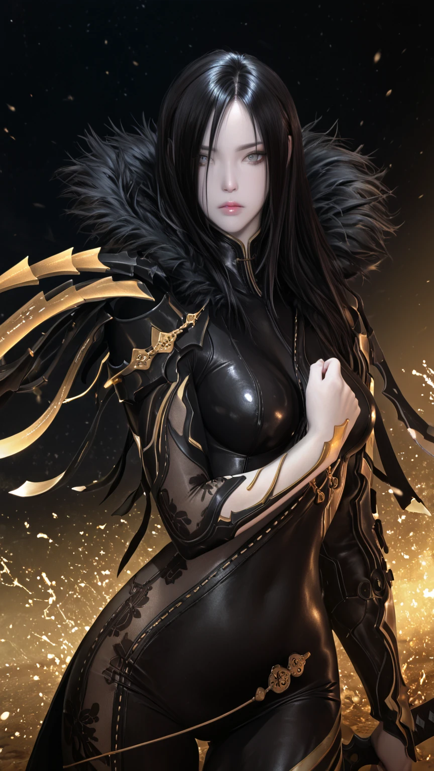 Death Rider, The woman, fantasycore incredible_deep_dark black and gold color correction | Shimmering_Darkness | dim | A dark | varnished | super intricate precise_anatomy hyperrealistic textures | Glossy_Trimming | mythological | elegant | mystical | Extended_composition | HDR 3D | Ultra-Quality | deepest_depth_fields | richly | sharp_focus | soft_focus | majestic Unreal Engine | beautiful complex earthly art overgrown with the astral plane | sparkling | sparkling | Dark_fairytale | Realistic_textures | incredible_waterfall flowers black_Glitter | Great_aquatic_reflection 8k_4D