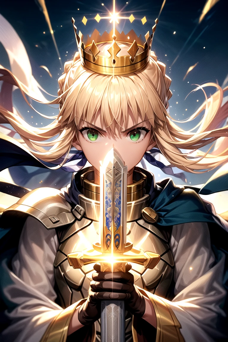 (Fraction_9,Fraction_8_Direction_7_up),1 Woman,Half Body,Yellow hair,silver chain mail,There was a woman in armor,sideways,Long legs,Paladin, Portrait of a Knight Woman, Female Paladin, 幻想 Paladin女人, Female Knight, Female Knight, 中世纪Female Knight, Female Knight, Female Paladin, Magic Knight full map,A determined expression,Beautiful face,