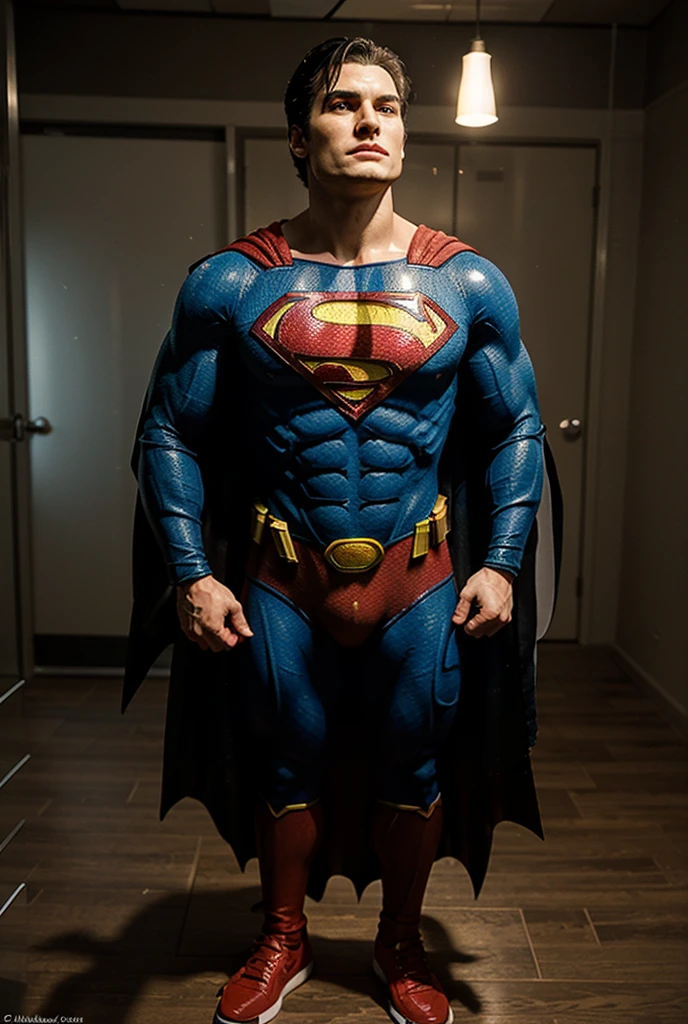 the same man (dressed as superman:1.4), <lora:ClothingAdjuster3:-1>