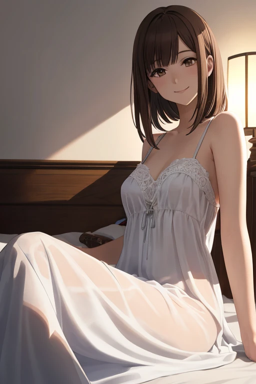 Light dress、Brown Hair