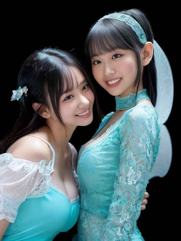 (8K、Live shooting、realistic:1.25)、1 girl、Tinkerbell looks like a 22 year old girl with a beautiful face、on top of an old castle、The moon is out、(silver hair、dance in the air:1.2)、fairy wings are transparent、whole body、luminous bikini swimsuit、Shorts swimsuit、lip gloss、Glossy skin、highest quality、ultra high resolution、
