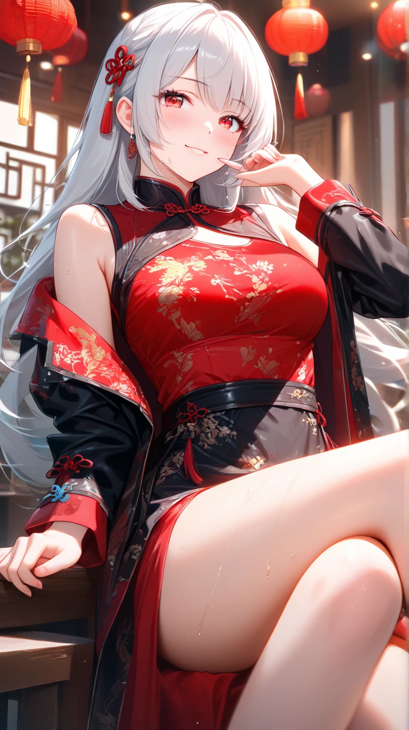 masterpiece, The best quality at the best., 1 woman, mature woman, elegant, china idol, Ancient China,