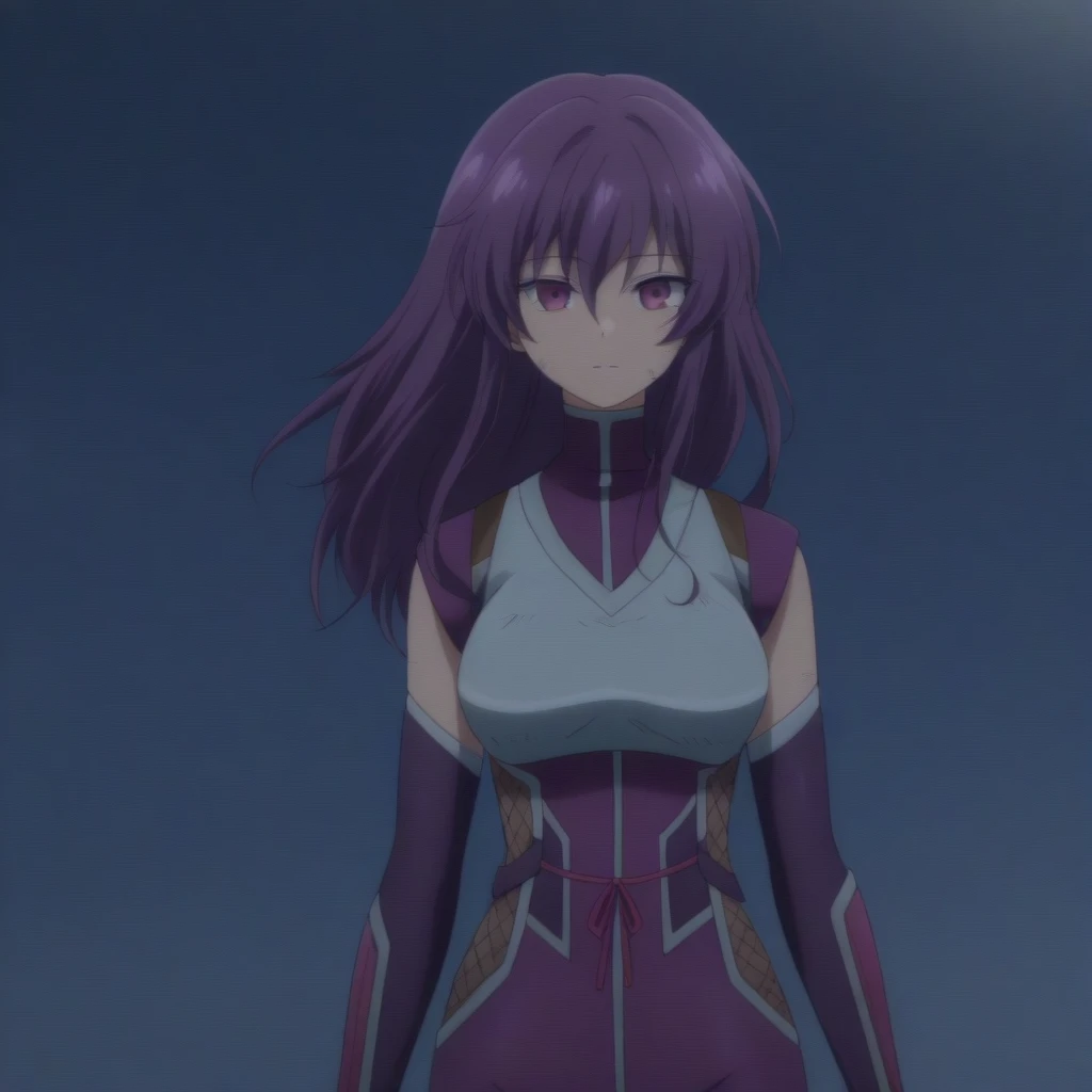 ((masterpiece, high quality, best quality)),
1girl, fingerless gloves, long hair, red eyes, large breasts, bare shoulders, purple hair,
<lora:kikuchi-style_v1.0:1.0>