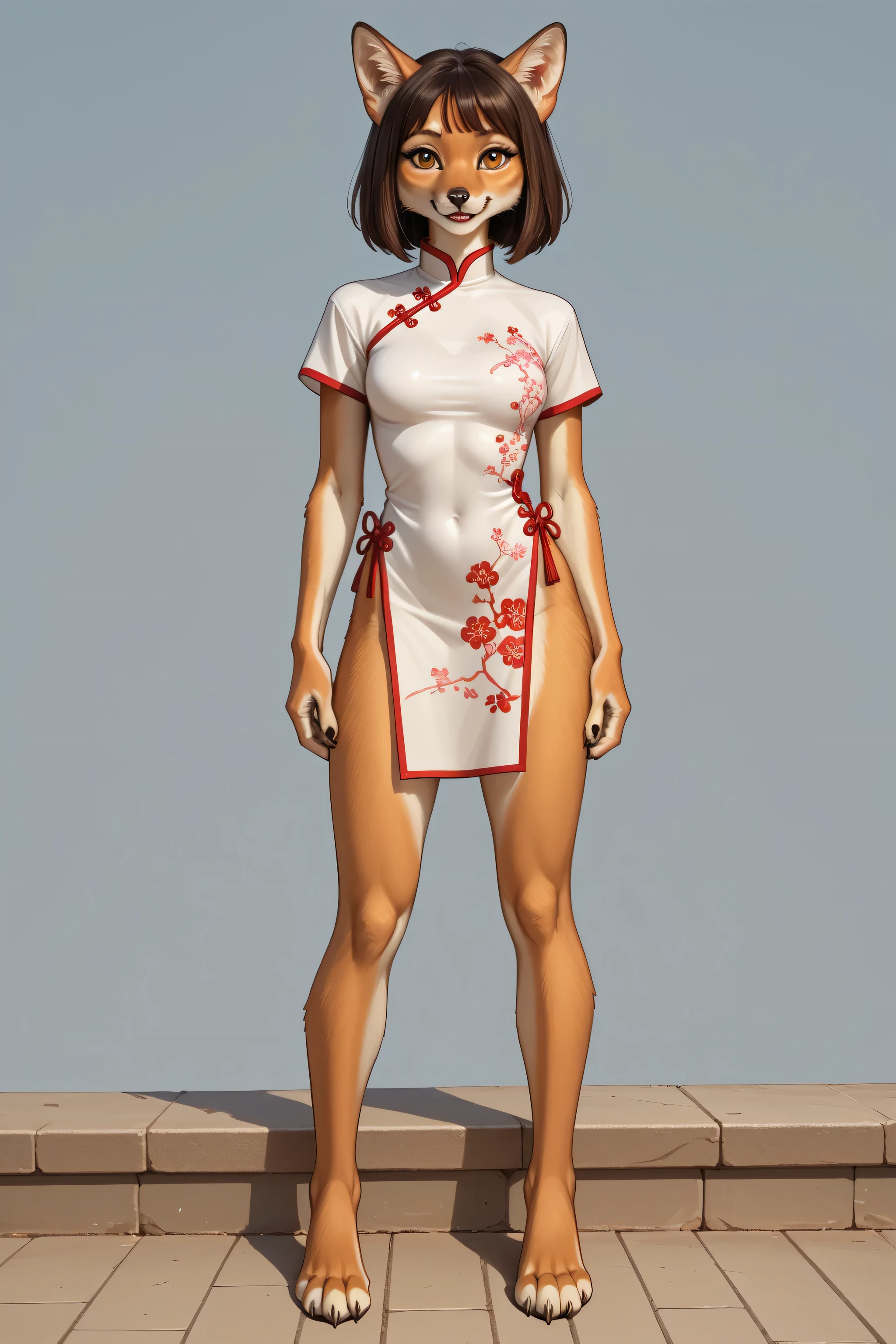 Score_9, score_8_up, score_7_up, score_6_up, ,score_9, score_8_up, score_7_up,score_6_up, source_furry, Furry Mix PDXL, Cute furry fox girl, anthro,chinese dress, balcony, masterpiece, high quality, Realism, UHD, retina, masterpiece, accurate, anatomically correct, textured skin, super detail, high details, high quality, award winning, best quality, highres, 1080P