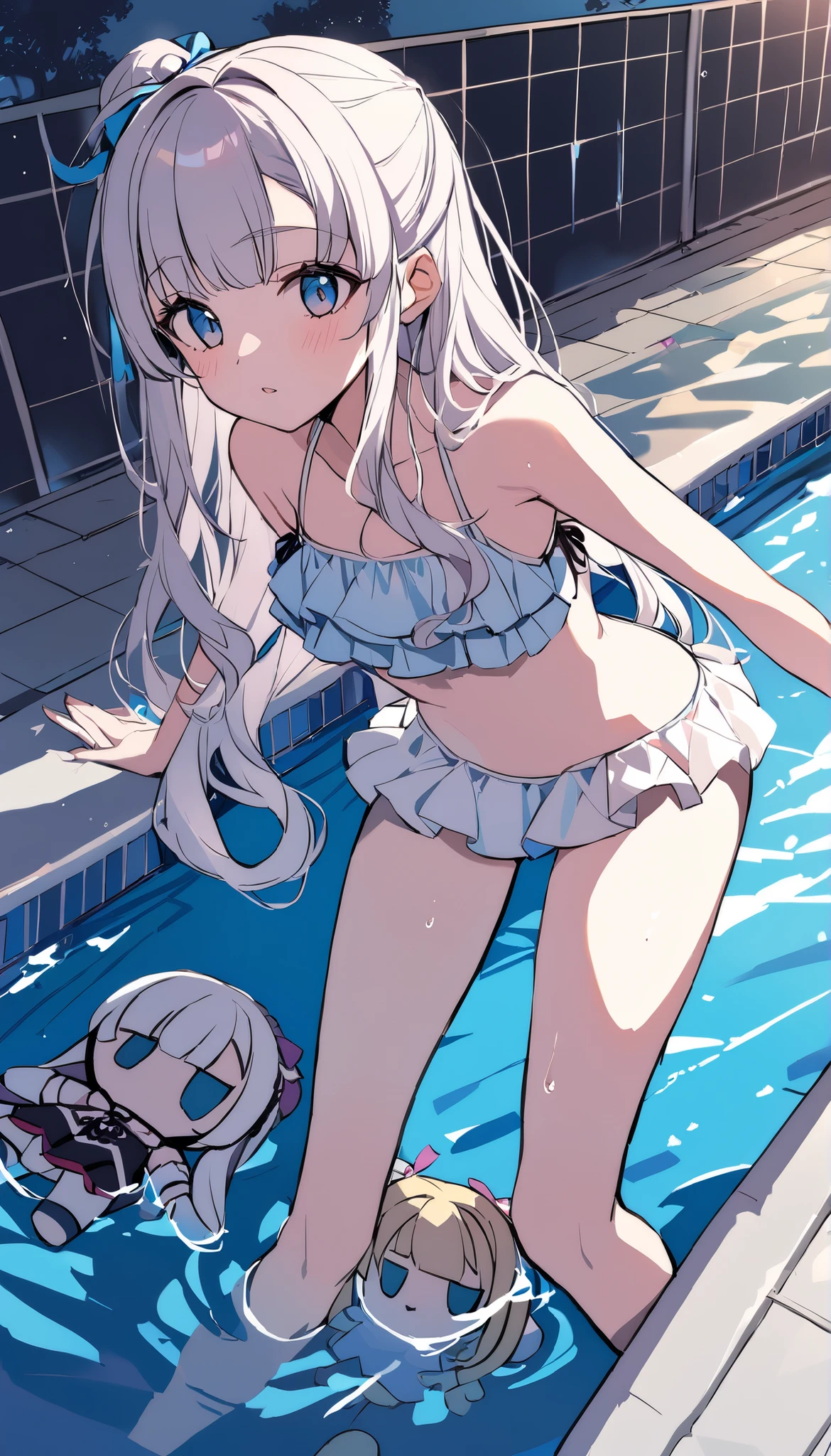 highest quality、High resolution、Detailed Background、(Beautiful face in every detail:1.4)、Anatomically correct、(Detailed facial expressions)、(Detailed eyes:1.2)、Teenage beauty、(Highly detailed face:1.4)、Cute hair colour、well-groomed eyebrows、A big smile、The swimsuit shines when wet、My whole body is wet、
By the pool、A woman wearing a frilly one-piece swimsuit、I'm wearing flip flops and spreading out my towel.。Wearing a straw hat、I have a clear beach bag.。While chatting with friends、I feel the fresh air。
At the seaside、A woman wearing a shorts swimsuit with ribbon、Walking on the beach wearing a wrap skirt。Holding a shell accessory in her hand、I'm taking photos with my friends while wearing flip flops and feeling the sea breeze.。
In the pool、A woman wearing a cute one-piece swimsuit with a frill design、Enjoying playing in the water with a swim ring。Holding hands with friends、Smiling and splashing water。
Every scene、A clean and feminine look、Having a great time at the waterfront。Accessories and small items add a fun touch.、A beautiful and memorable sight awaits you。