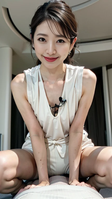 Best Quality, Ultra High Definition, (Photorealistic:1.4),Sunset Light, Vietnammes Women, Detailed Photo, Smiling, Sexy, Black Shirt, Facing Camera, Close-up (Masterpiece: 1.3), (8K, Photorealistic, Best Quality: 1.4), (1girl), Beautiful Face, (Realistic Face),Beautiful Hairstyle, Realistic eyes, beautiful detail eyes, (realistic skin), beautiful skin, (sweater), absurd, attractive, ultra high resolution, ultra realistic, high definition, golden ratio,Good hands、10、high-reaster-piece、highest quality、head:1.3、((Hasselblad photo))、Fine Skin、crisp focus、(Light like a movie)、gentle lighting、Dynamic Ungle、[:(detailed face:1.2):0.2]、The chest is large.、Sweating, skin flow.:1.2、(((In the kitchen))) Erotic smile　Audience view　Colossal　having　sleeveless　Quench the upper arm.　I'm sticking out.　open legs　Nipples are visible.　cleanliness　Large kitchen　bedroom　Wine Glass　　 Negative prompt　Pubic hair can be seen. Negative Pro, smiling, ((detailed face )), ((detailed beauti vagina)), ((detailed body ((naked)))) , (((The massage central))), (((room master))), Highly detailed face and skin texture, Detailed eyes, Double eyelid,big breasts,masterpiece,super fine eyes,super fine hand,shiny white skin,cat woman