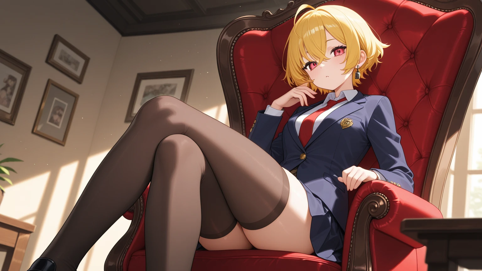 Chica recepcionista sexy
