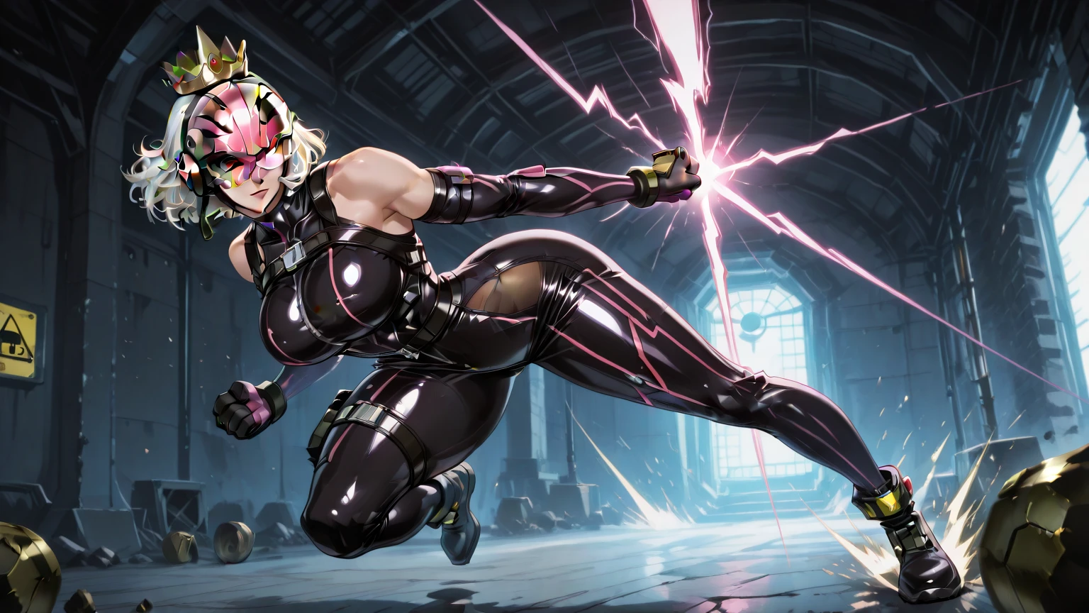 {nsfw}+++(evil samus aran) 1girl, standing, looking at viewer, (dark persona, corruption) contrapposto, evil, dark persona, bad end, corruption, dominatrix, parasite, infected, transformation, possession, mind_control, mind break, brainwash, dark samus(style), blue glowing vein over the body, fluide phazon, infected by phazon
evil smile, eyelashes, covered nipples, erect nipples under clothes, evil grin, evil eyes, pubic tattoo, dark aura, crotch_tattoo, big_breasts, silver hair, red eyes, evil eyes, venus body, voluptuous, pubic hair, innie , areolae, nipples, piercing, erect nipples, nipples visible through clothing, collarbone, wet skin, horny female, tentacles over the body, tentacles in pusssy,  cum dripe,  cum, cum over the body, pervert, ahegao, best quality, beautifully detailed face, ray tracing, DOF, HDR, (evil base:1), pelvic_curtain,
revealing clothes, cleavage, tight clothing, highhighs, between labia, skin tight, fingerless_gloves, skintight bodysuit, official style, zero suite samus, blue neon glowing zero suite