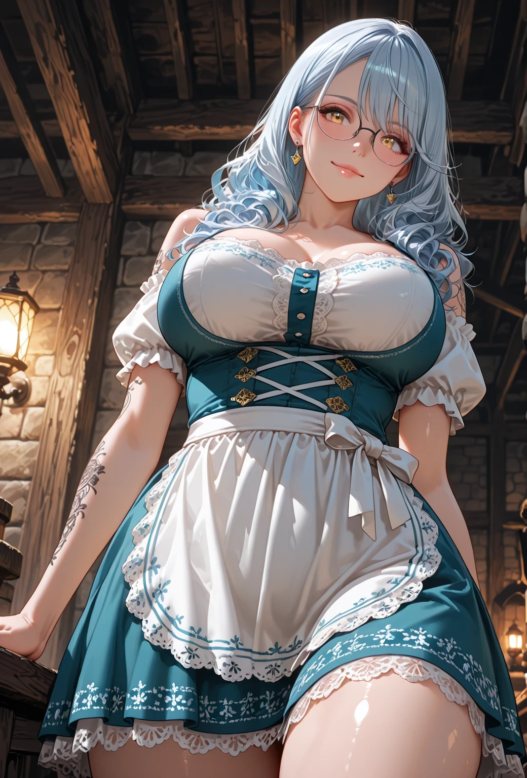 noelshirogane, shirogane noel, braid, french braid, (green eyes:1.5), grey hair, hair ribbon, ribbon, short hair, snowflake choker, wavy hair, huge breasts,
BREAK casual, collarbone, high-waist skirt, official alternate costume, official alternate hairstyle, sweater,
BREAK looking at viewer,
BREAK outdoors, city,
BREAK (masterpiece:1.2), best quality, high resolution, unity 8k wallpaper, (illustration:0.8), (beautiful detailed eyes:1.6), extremely detailed face, perfect lighting, extremely detailed CG, (perfect hands, perfect anatomy),