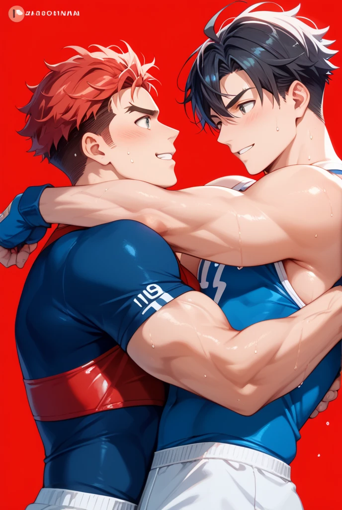 A young muscular man，1boys，，Detailed skins，1boys，（Realistis）），Abs，muscle veins，（（paleskin）），soccer player，（tmasterpiece，Ultra high quality，A high resolution，8k，复杂：1.2），（Detailed face：1.2），hale and hearty，Wearing a tight white football uniform，nipple bump，1boys，独奏，looking at viewert，balance eyes，（（from below））），Bedrooms，（Eye contact），spanking，