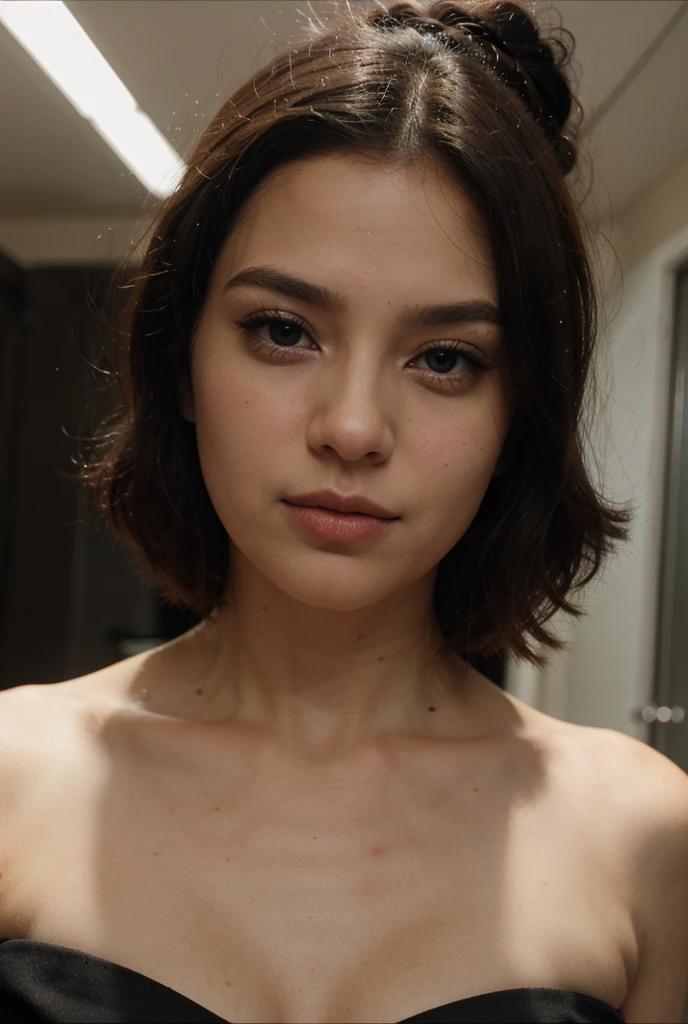 ((Top Quality, 8k, Masterpiece: 1.3)), Beauty, Hide Face, 1 Girl, Fox girl, Beautiful: 1.3, Slender Abs: 1.1, Camisole, Cleavage, blue short hair, Ultra Detailed Face, Highly Detailed Lips, Detailed Eyes, Double Eyelids