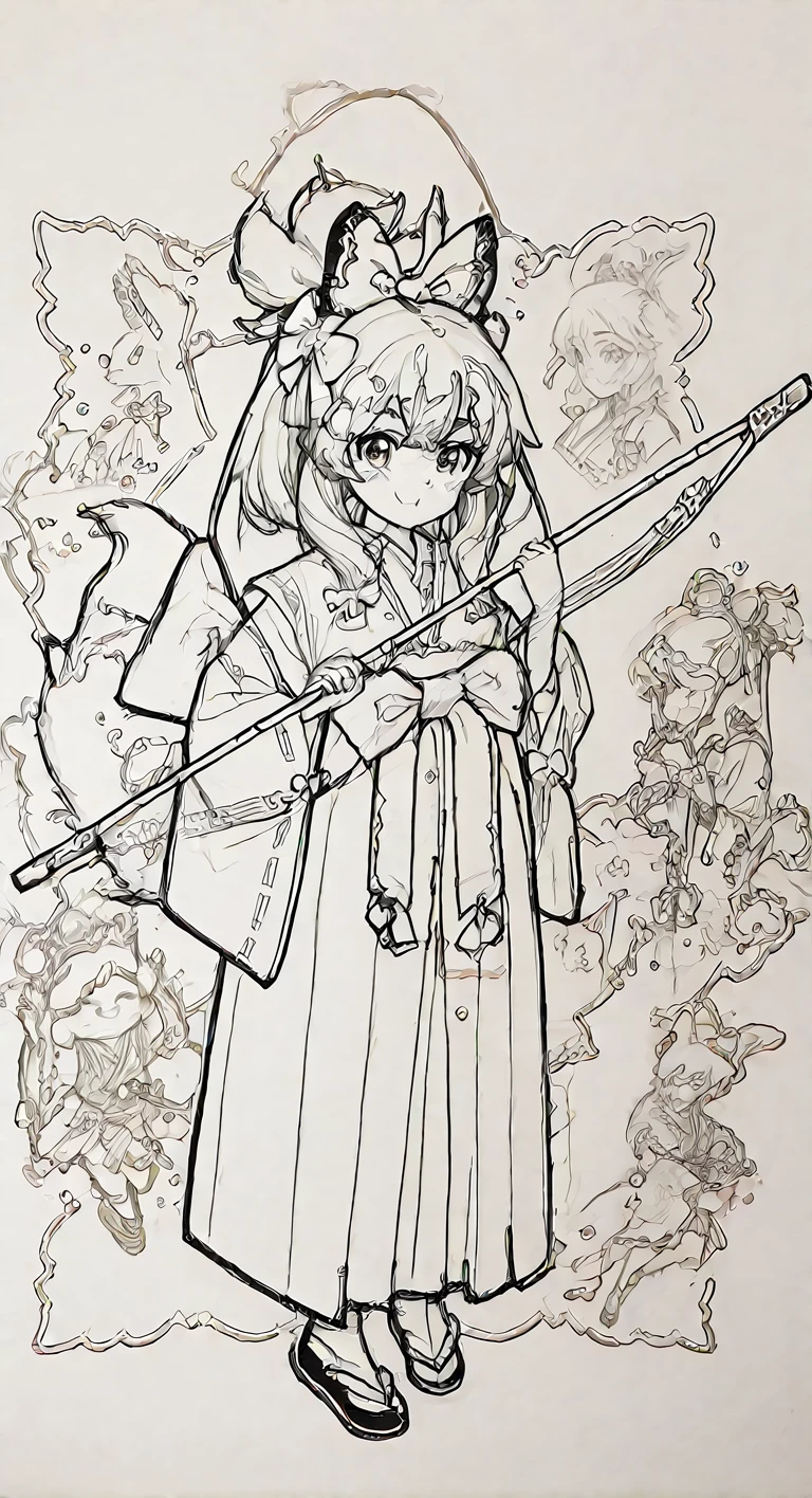 a drawing of a woman in a dress with a sword, clean lineart, thick lineart, simple lineart, clean anime outlines, perfect lineart, bold lineart, outline sketch, intense line art, line sketch, lineart, thick black lineart, thick line art, lineart behance hd, line sketch!!, sharp lineart