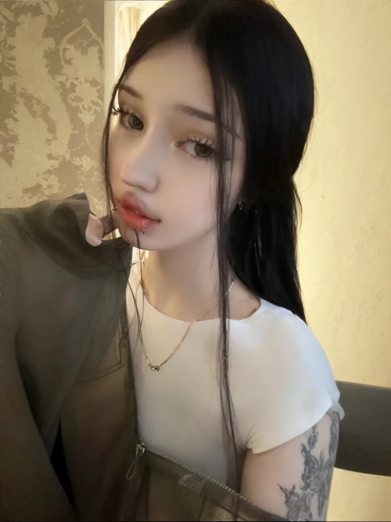 Asian woman Arav sitting on bed with black shirt, 2 7 years, Asian girl, 22 years old, Korean girl, Female model, 2 4 years old, Southeast Asians with round faces, 1 8 is, 18 years old, Cute young man with a sweet Asian face, Very low quality, You&#39;re a fool., 21 years old