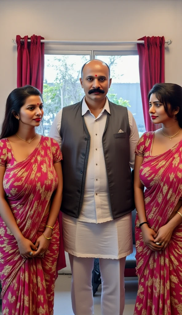 beautiful busty russian girls next to an old ugly indian man