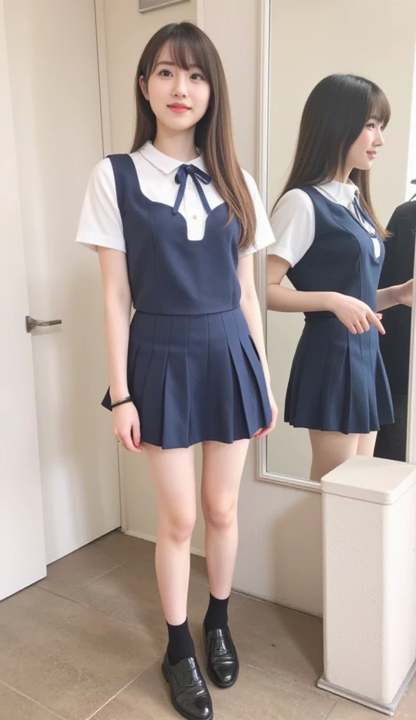 A short-haired junior high school girl I met at school