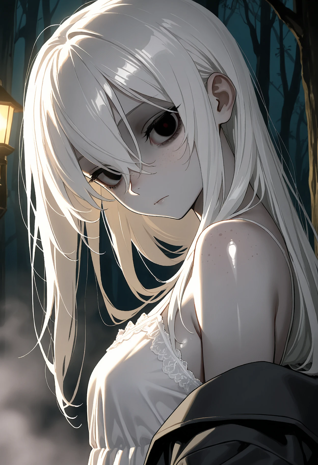 Scary stories at night、Girl face to face、