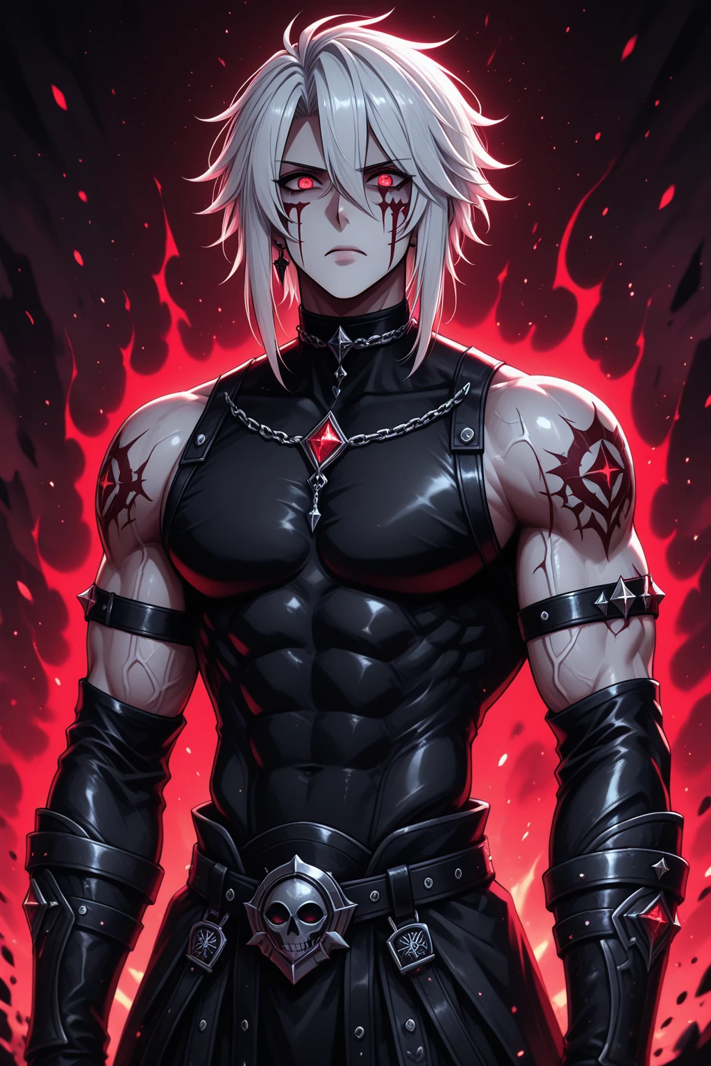 《the original god》Arataki Kazuto , male people, chest muscle, Sexy , Venom symbiote for your body, Black mucus of the body , into venom, venomize,Black bodysuit,(Cloak),Red cape,Abs,(Adult male)((Venom possession,venom symbiote)),over-Tortoise Man,Battle damage,((Masterpiece)), ((Best quality)), Ultra detailed,((illustration)), Dynamic Angle, Detailed light, (Delicate eyes), Floating, 1boy, Male focus, Head, Clothing, Yellow eyes, necklace, tattoo, (Forehead:0.8), (ahoge:0.8), jewelry, brunette color hair,apathy,Ray, chest muscle, Sexy , Venom symbiote for your body, Black mucus of the body , (into venom), Venom,frontage,Bust photo,White tight-fitting top,spiderman outfit,style of anime4 K, 4K anime wallpaper, Badass anime 8 K, 4 k comic wallpaper, young anime man, Anime boys, Anime wallpapers 4 k, Anime wallpaper 4K, High quality anime art style, Anime moe art style, Anime art wallpaper 8 K, Anime art wallpaper 4 K, RGB lighting,
