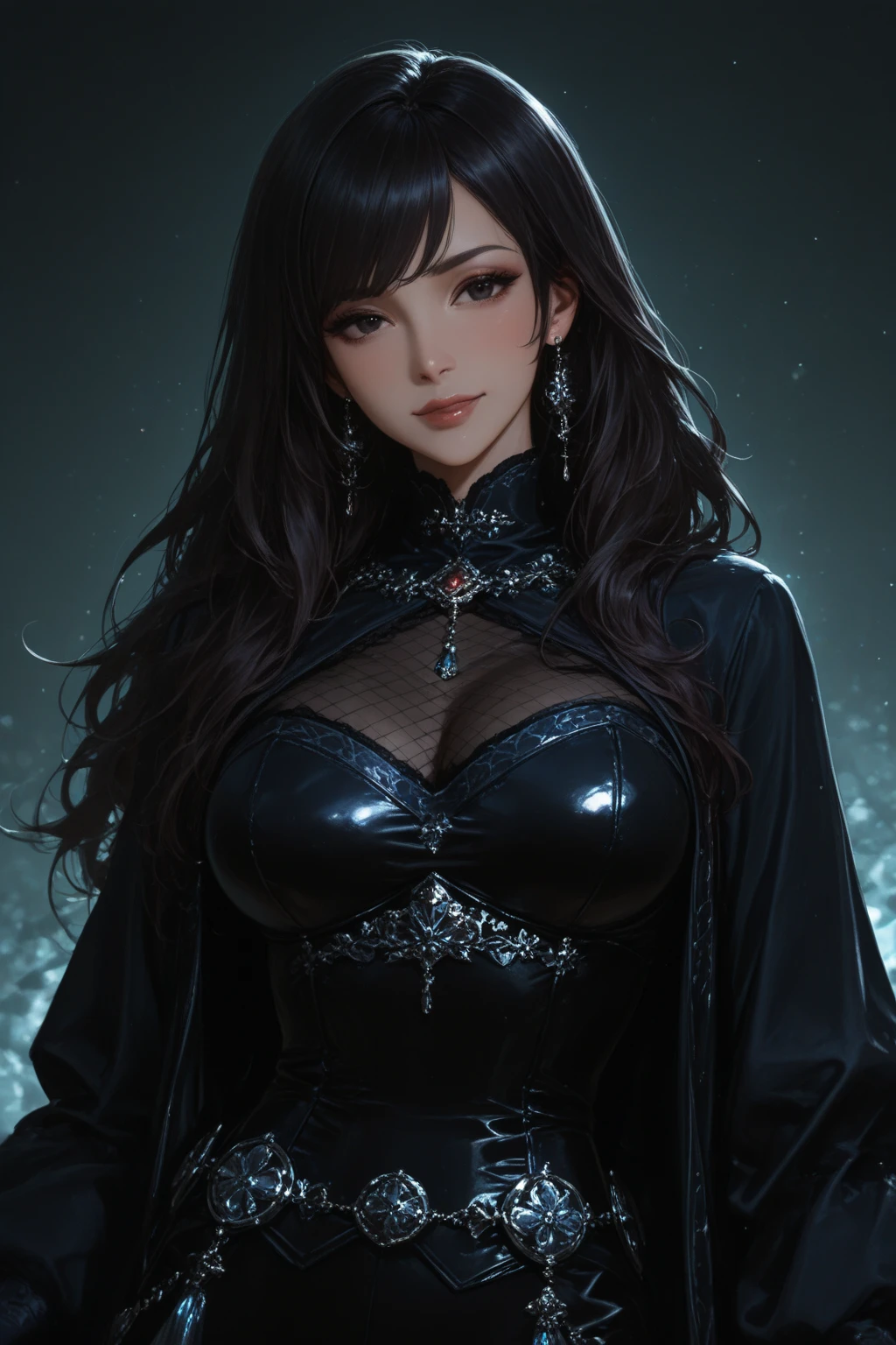 (最高qualityのディテール)、Realistic、8K Ultra HD、High resolution、(One Girl:1.2),(Glasses、Fatal Beauty,Attractive beauty) ,(A supple and powerful physique),(Sensual魅力),(Mysterious charm:1.1),(Big Breasts、Captivating silhouette),The 超detailedな、高qualityのテクスチャ、複雑なdetailed、detailed、非常にdetailedなCG、高qualityの影、detailed 美しく繊細な顔、detailed 美しく繊細な目、Written boundary depth、Ray Tracing、20th Generation、Cute K-Pop Girls、(The Face of Ulzan in Korea)、Thin face、(Urzan-6500-v1.1:0.6)、PurerosFace_v1、Glowing Eyes、Perfect body、 Viewer Display、(最高qualityのディテール:1.2)、Realistic、8K Ultra HD、High resolution、Woman close up, realistic girl rendering, 8k artistic german bokeh, Enchanting girl, Real Girls, Gurwitz, Gurwitz-style artwork, Girl Roleplay, Realistic 3D style, cgstation Popular Topics,, 8K Portrait Rendering,(truth,truth:1.4),(Sparkling eyes girl:1.2)、Best image quality, 最高quality, Realistic, 超detailedな, Realistic, 4K 8K Ultra HD Full Color RAW Photos, Fujifilm(Medium format), Hasselblad, Carl Zeiss, Incredible dynamic range photography(utility_art:Smooth-768:1.1),High resolution, High pixel count, 明確なdetailed, Clear images, natureな色再現, Noise Reduction, High fidelity, quality, Software Improvements, Upscaling, Optimized Algorithms, Professional-level retouching, lipstick, eyeliner, eye shadow, Beautiful Eyes,Sensual, Iridescent, Shiny, Fantasy, Provocative, Rotten Flesh and Stitches, Monstrous, Horror, Scared, 気味のevilい, 吸Blood鬼, Blood, Elvira Mistress of the Dark, Exposed large breasts, Oily skin , Graves, Blood, Spread your legs、Noir painting of a beautiful young witch,dark purple lips, evil, evil女, smile, Black Prom Dress, She is coming to you, close, Bright Blue Eyes, Surrounded by swirling pink smoke, Genuine, Attention to detail, Esoteric arachnids lady, Spider Queen, Esoteric arachnids, Combat Stance, ( The body is made with liquid metallic paints in metallic mauve and metallic black.......、It beautifully depicts the female form.......。), length, Sharp Fangs, nature, ((Complex metallic colors in the foreground)), (( Fluid Mechanics, The most beautiful smooth scale face makeup, Smirking expression)) - 黒ずんだBlood, Onyxia、