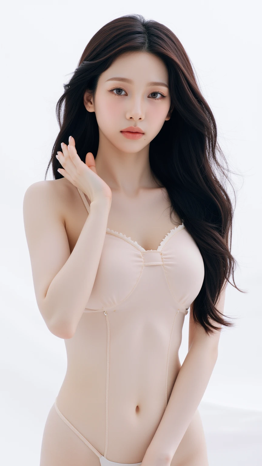 ((Best quality, 8k, Masterpiece :1.3)), Sharp focus :1.2, A pretty woman with perfect figure :1.4, Slender abs :1.3, Raw photography、超A high resolution, naked, (naked), full body, fair white skin、shiny white skin、(wavy blonde hair)、dark brown hair、dark brown hair、Beautiful eyes with random colors、very thin lips, finely detail、elongated eyes、pale pink blush、long eyeslashes、Beautiful double eyelid、Lighting that emphasizes beautiful skin、Lustrous skin 2, ((Layered long hair, Big breasts :1.3)), Open shirt show , (detailed transparent clothing), ((Naked)), Naked, ((detailed )), ((detailed )) water shower, bathroom:1.4, luxury hotel, Wet body :1.4, Highly detailed face and skin texture, Detailed eyes, Double eyelid