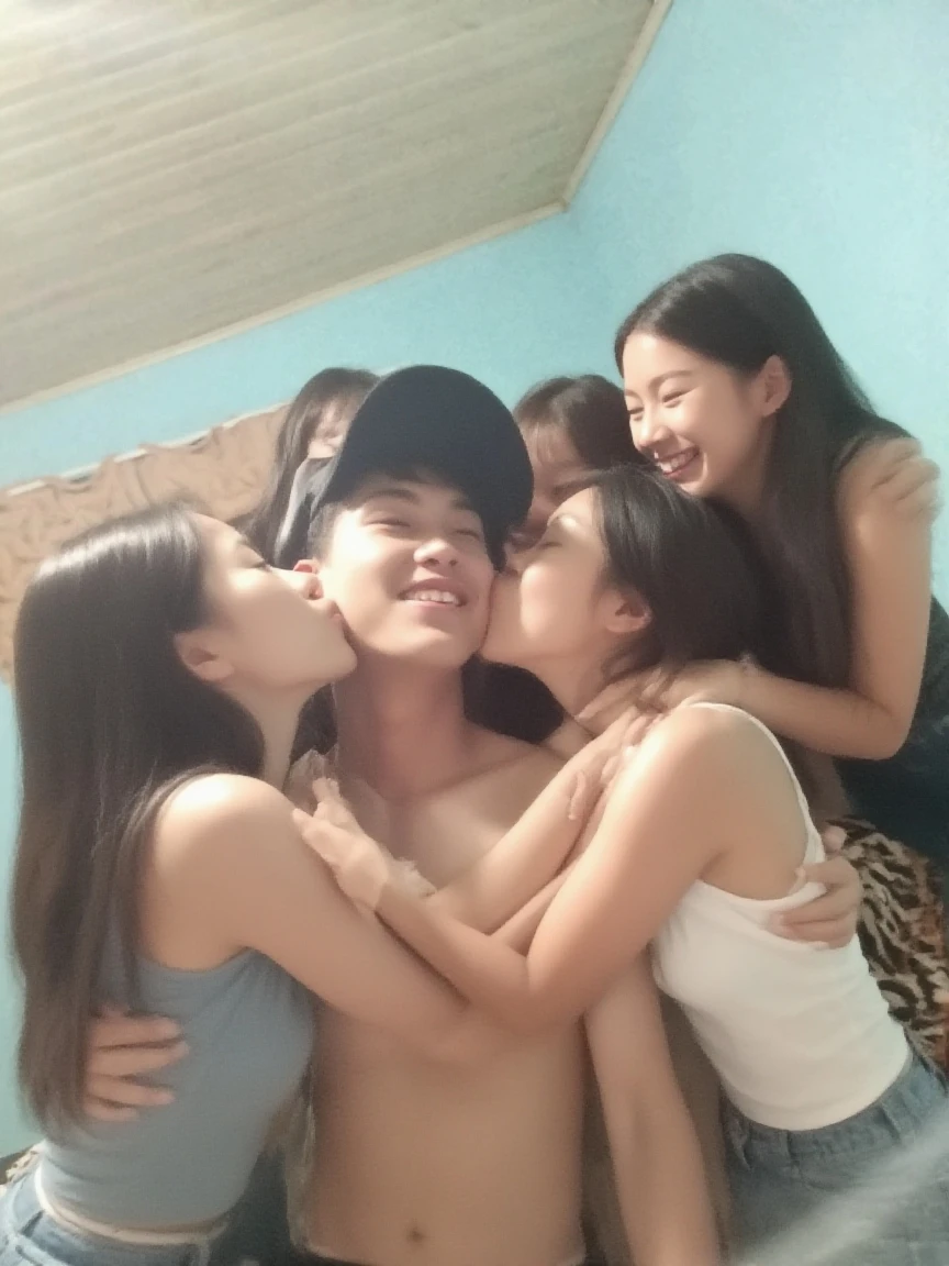 (8k RAW Photo, full body photograph, sharp detail, crisp detail, high detail, rich detail, perfect lighting, 17 years old girl, big breast, ideal body, full body photograph), anya geraldine, anya_geraldine, (naked,nude), moaning, arroused, enjoying, (standing with a boy, the boy is grabbing her tits, the boy is touching her pussy, the boy is kissing her breast, in a crowded class room,sorrounded by naked teenagers, all  video recording her, all naked, in school), really sweating,