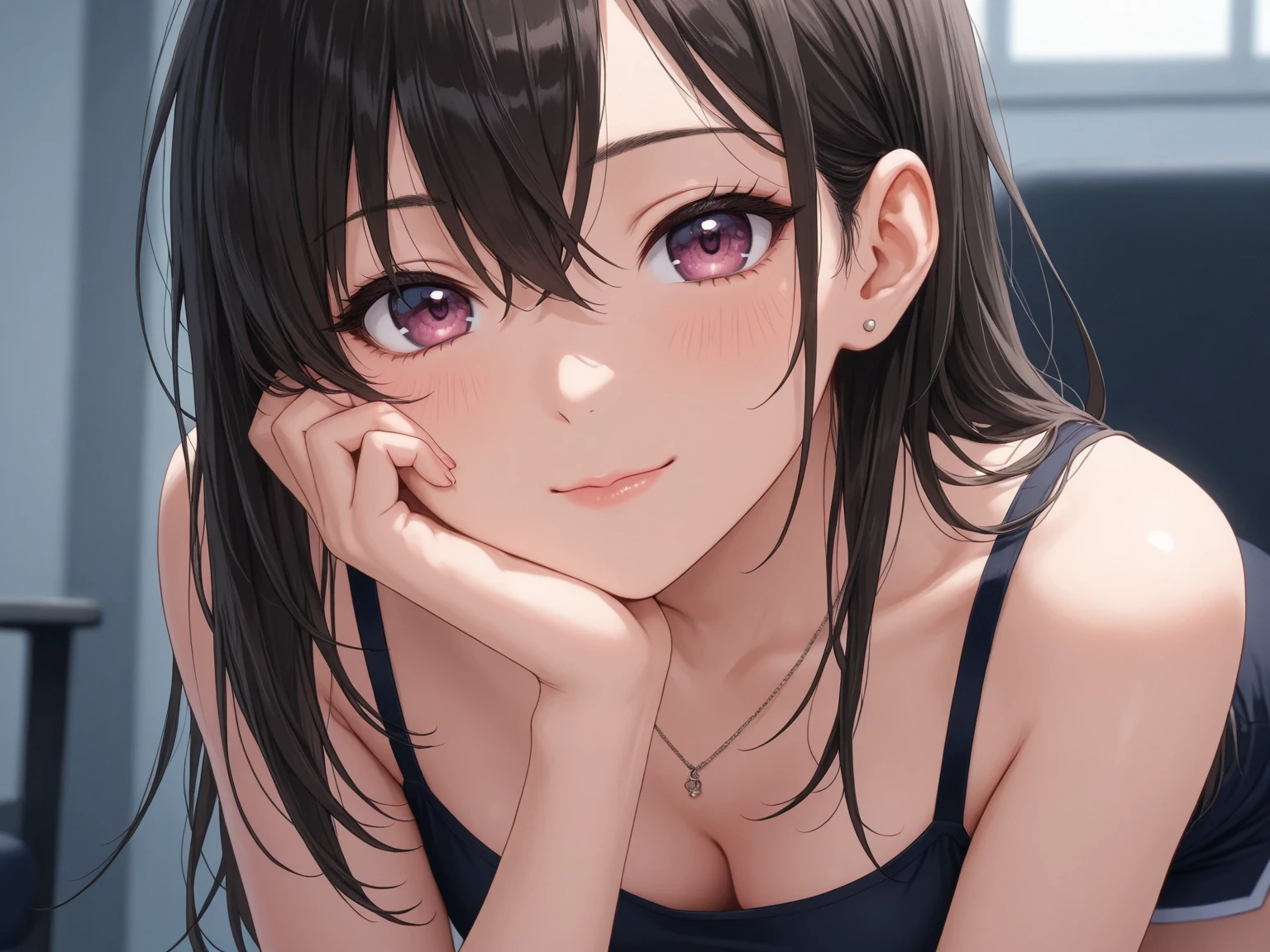(NSFW:1.5), (realistic, photo realistic:1.2), ((highest quality)), move the center of gravity backwards, pretty embarrassing, KousakaWinter, long hair, nude, pink neckerchief, 1boy, penis, (sex:1.3), hetero, lying, on back, beautiful face details, real human skin, gentle expression, Front view, angle from below, realistic, photorealistic, whole body, (looking at the viewer:1.2), From before, from below