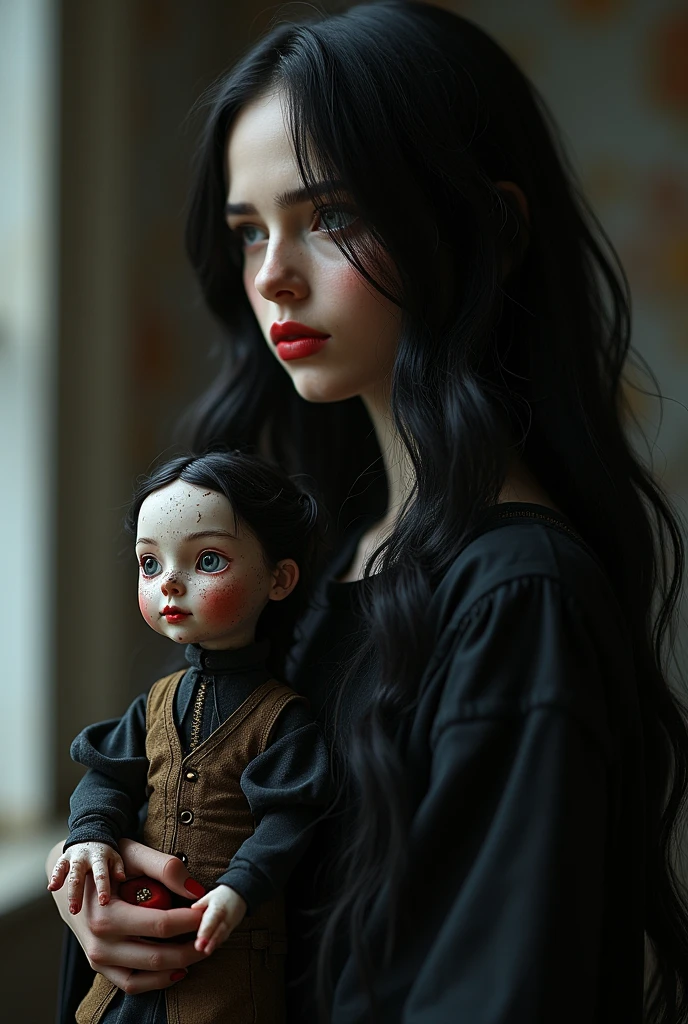 A mysterious old doll with a beautiful yet eerie smile is held by a young girl named Ria in a small village. 