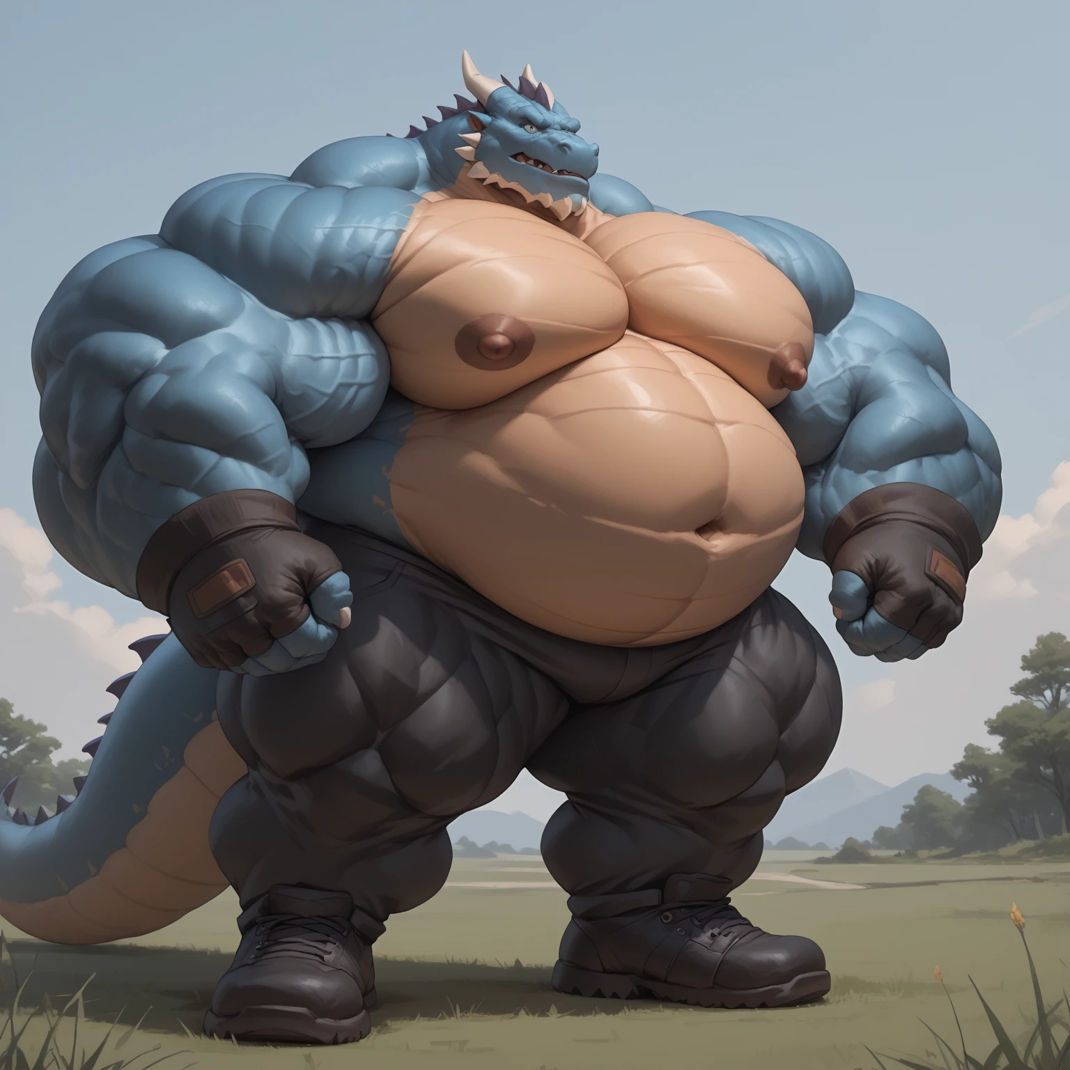 独奏, male, , , ,  (hyper pecs:1.4), （long thick thighs:1.5）, standing, indoor,，(，,(,独奏,very hyper muscles:1.3)((, Huge bulge：1.3))），unreal engine,perfect light，detailed, photorealistic, 4K, HD, , , , good anatomy, , (), ,, high quality, best quality, concept art, photorealistic, Crocodile，indoor，window，Yellow glowing eyes，jeans，police uniform