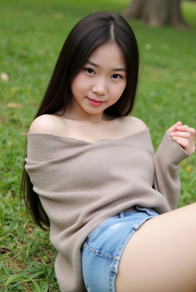((highest quality、8k、masterpiece:1.3)),((((fullbody shot)))),Ultra-high resolution,big eyes,Japanese,bangs,(a girl),(1 girl),((20 years old)),((facing at viewer)),(long hair),(((black sweater))),grin,((squatting on deck)),(((pussy))),((skirt lift)),(((black short crew socks)))