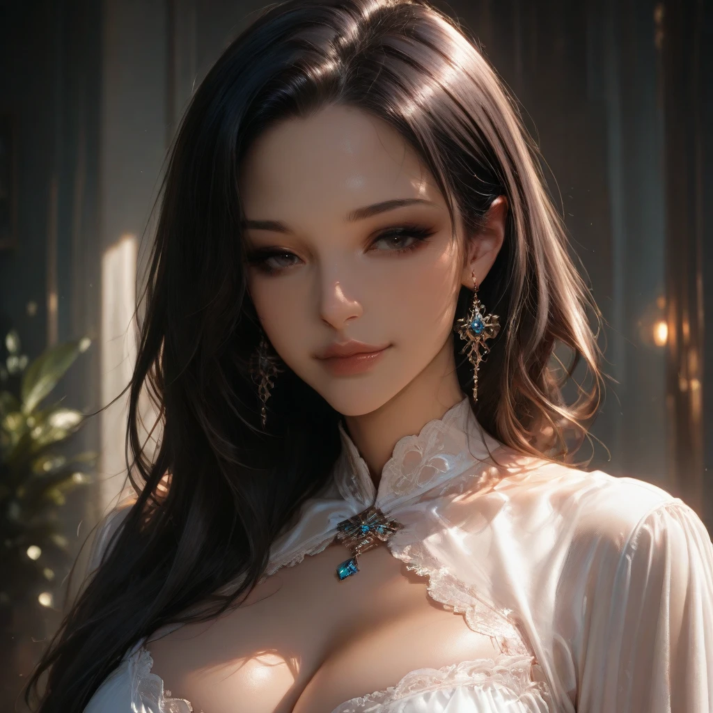 (Masterpiece:1.2, Best quality), Realistic, (Real picture, Intricate details, Depth of field,High neck clothes), parted lip, highly detailed, Perfect face, Perfect body, Large models, detailed skin and pores, bigboobs, huge cleavage,
Mature woman, Tall, Long legs,
Natural background