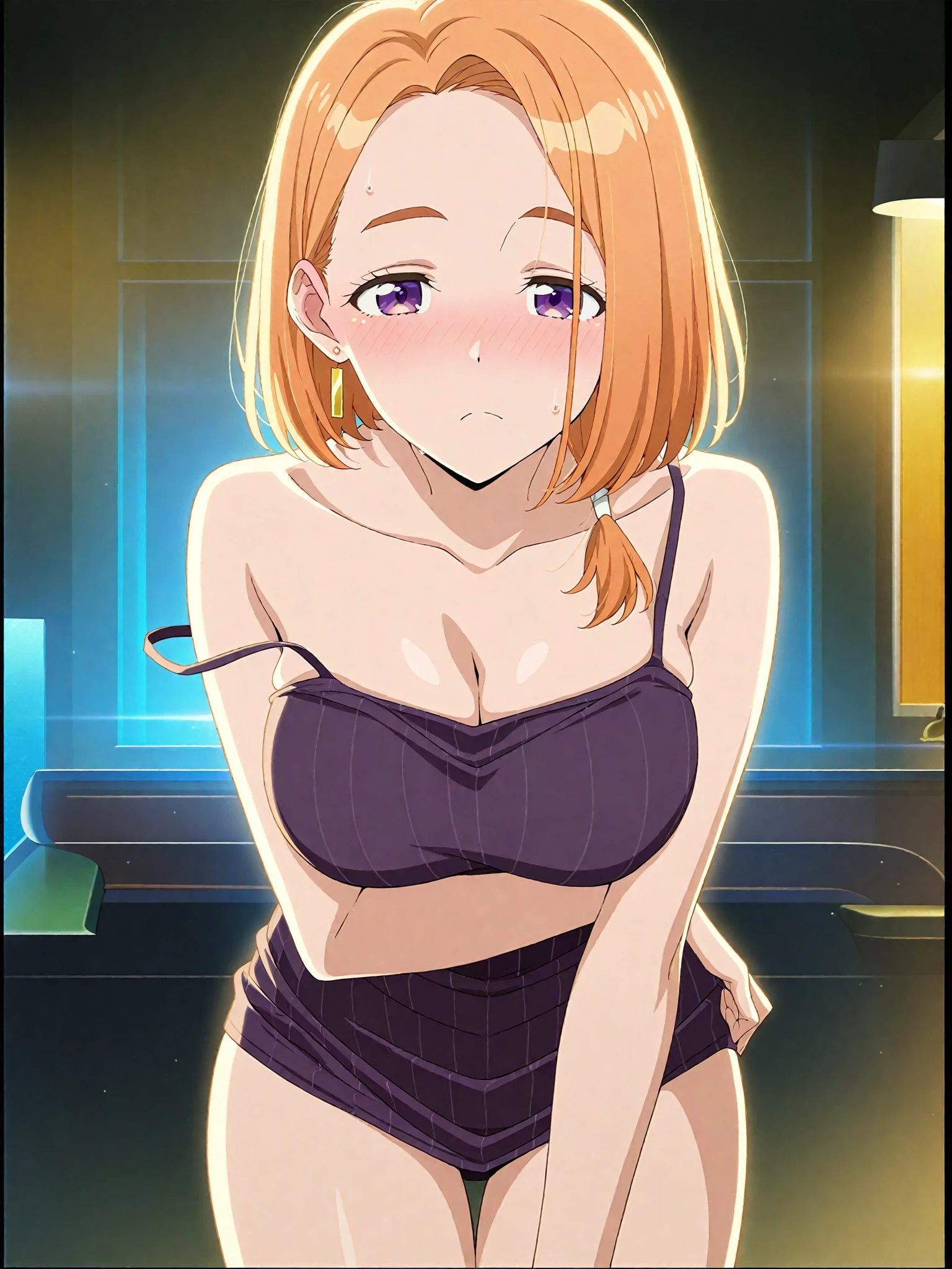 nsfw,Masterpiece、Cowboy Shot、One hand on hip、phsaber,Artoria、((Big Breasts))、(smile)、((Completely naked))、((vivid pink sexy high leg panties))、Calm expression、(((Close your mouth)))、((Inside the casino))、Shiny Skin、(Smile)、Vivid Green Eyes、Big eyes、Detailed eyes、Toned thighs、Around 30 years old、Above the knee socks、Glamorous Girl、Sexy pose、Five fingers、