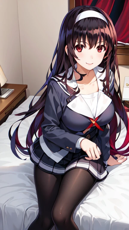 NSFW, (White School Uniform:1.2), (mushoku tensei, Akatsuki-chan, Drooping big tits:1.2, age19), (Straight hair, Very beautiful black hair, Beautiful bangs), (masterpiece:1.2, of the highest quality:1.2, 8K, 2D:1.3, wall-paper:1.2, The Ultimate Illustrator:1.2, High resolution), (More eyelashes), (Sharply drawn eyes, Tears), Extremely Close, (Ultra detailed eyes, bright pink eyes:1.2), (Beautiful detail double), Smooth nose, (Best proportions:1.2, Curvaceous:1), in heat:1.3, Sweat:1.3, Pleasure Ecstasy:1.3, from above), (Bright Entrance), (great joy:1.2), (「おちんちんちょうだい」)