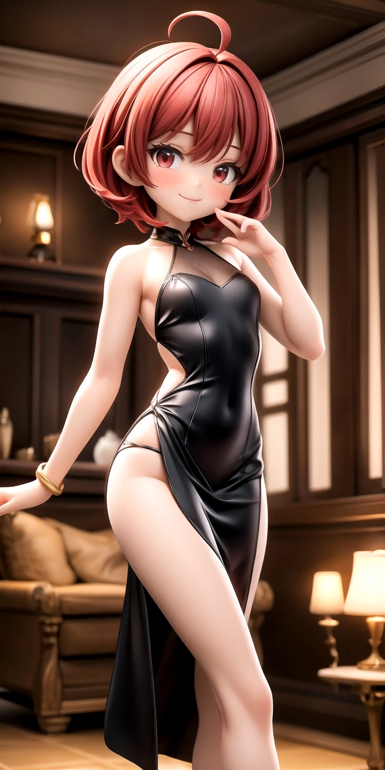 zPDXL, source_anime,
caulifla,
evil smile, evil, closed mouth,
latex princess, stomach cutout, bare shoulders, thighhighs,
standing, cowboy shot, evil visor, red visor, wire visor, 1girl,
laboratory,