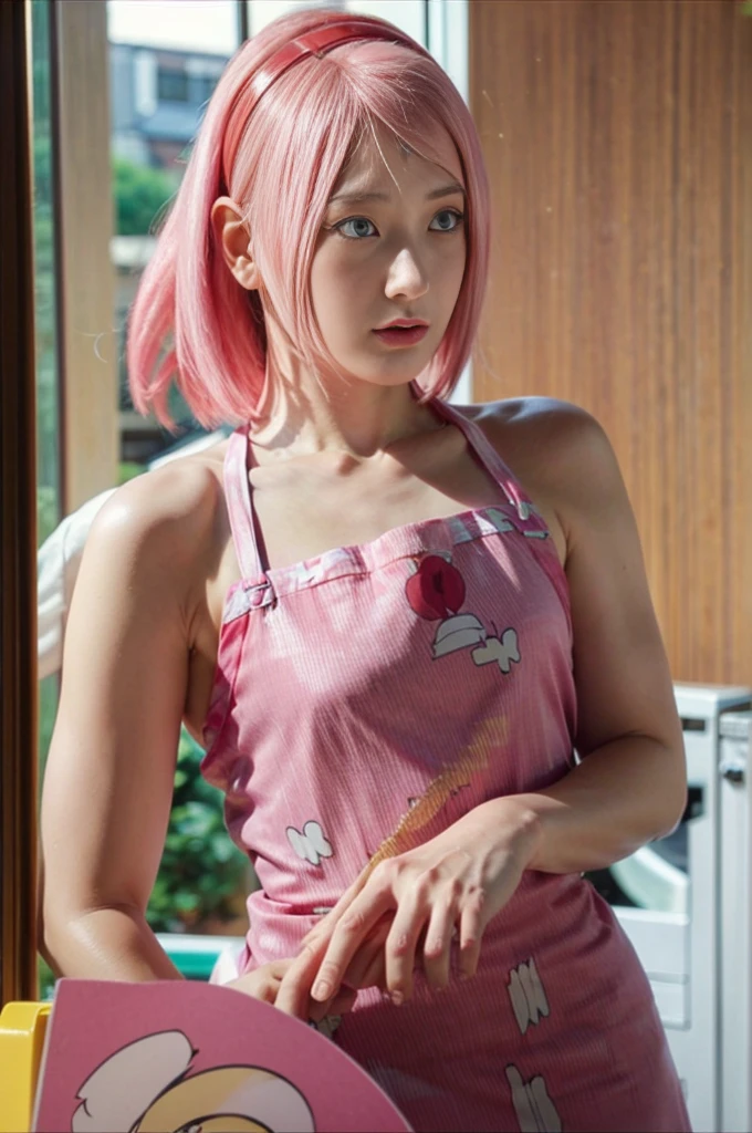 (((girl 9 years old))) ,ssexy girl in pink  and lace stockings,,Stephanie | Lazy Town,pink skirt,pink shirt,lift skirt