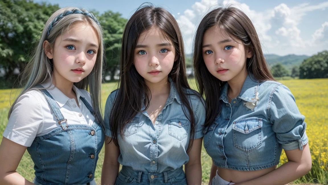 3 girl with a boy