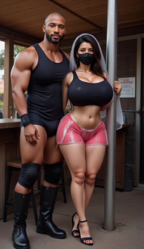 (1 young black man), (1 asian mature woman), (Duet), A woman seduces a young blackman,(strong and naked black man,short pants,muscle body,bodybuilder),(a young woman with big breasts,narrow waist,bare shoulders,(long skirt dressed, floral print, naked), European 40 year old milfs and th1 young black man ,srrong black man, best quality:1.4), (Ultra-high resolution:1.2), (8K, RAW photos:1.2), Laurena Lexis, (1 woman, 1 blackman), Moms showing off their curves, bend down, Wearing sexy clothes and shorts, and blackman, Clear eyes, A woman and blackman, ((French Kiss))