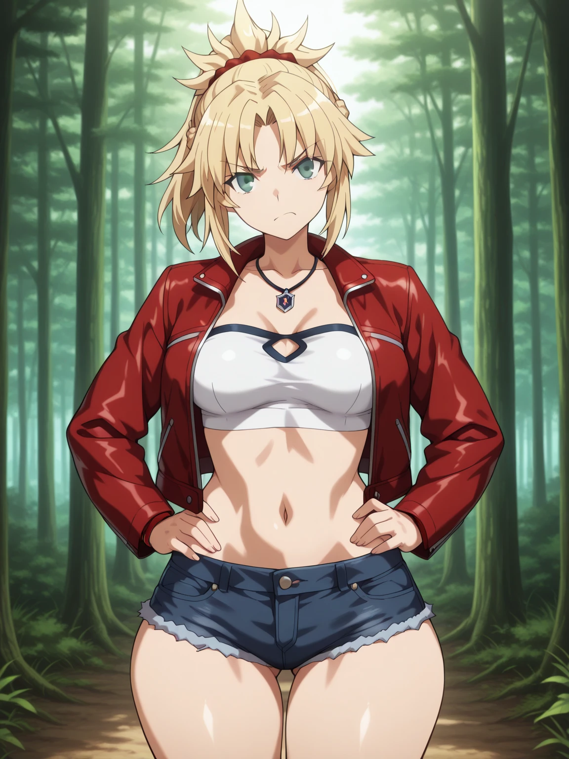 Make a hentai of the character Tatsumaki, do anime de One punch man