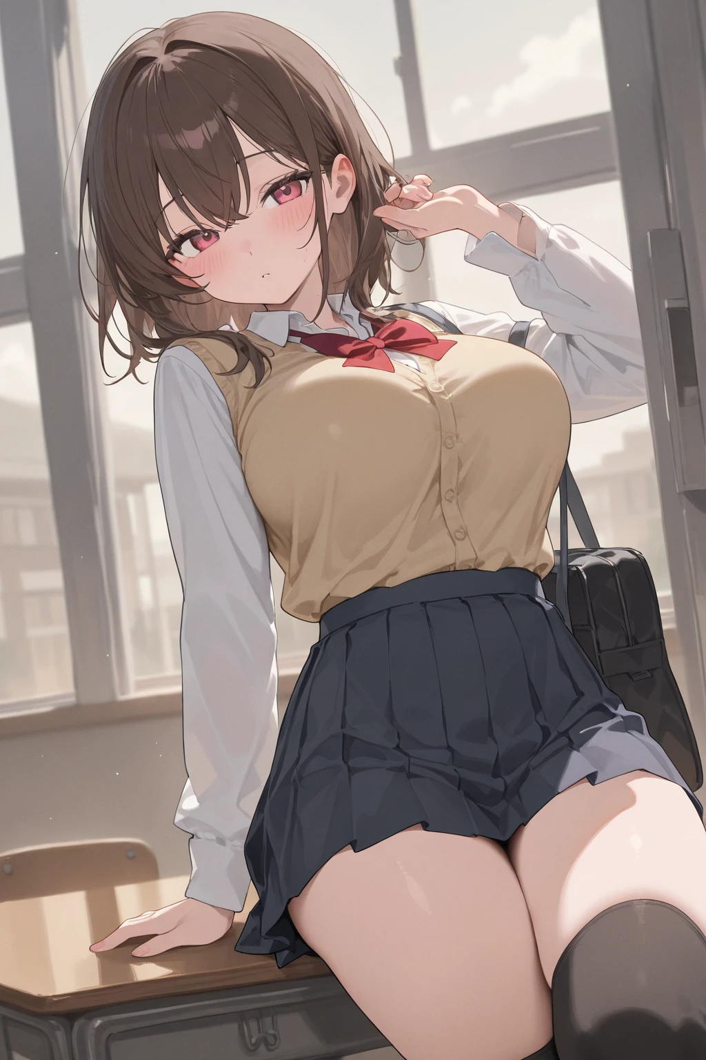 Browsing Caution, masterpiece, 1 girl, Tracking Lights, Nice, , Pussy,Pussy, Pussy,missionary,break , Heterosexual, vagina, Shocked, (penis), 1 boy, Sex, break perfect face, Expressive eyes, Red eyes, Embarrassing, Sensual, cute, summer, Short Hair, Brown Hair, , break no_panties, Despicable, break, high quality, 4K,Advanced Details, rough, Wavy,shoes, Exposed Skin,露出したvagina口,vagina口から愛液が溢れだす、Wearing the Tokiwadai Junior High 、