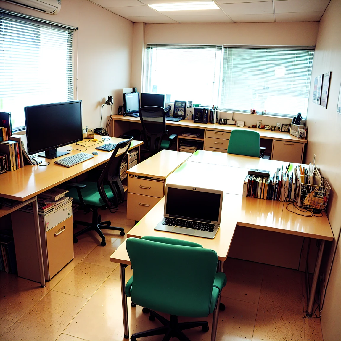 Generate a few photos of the office