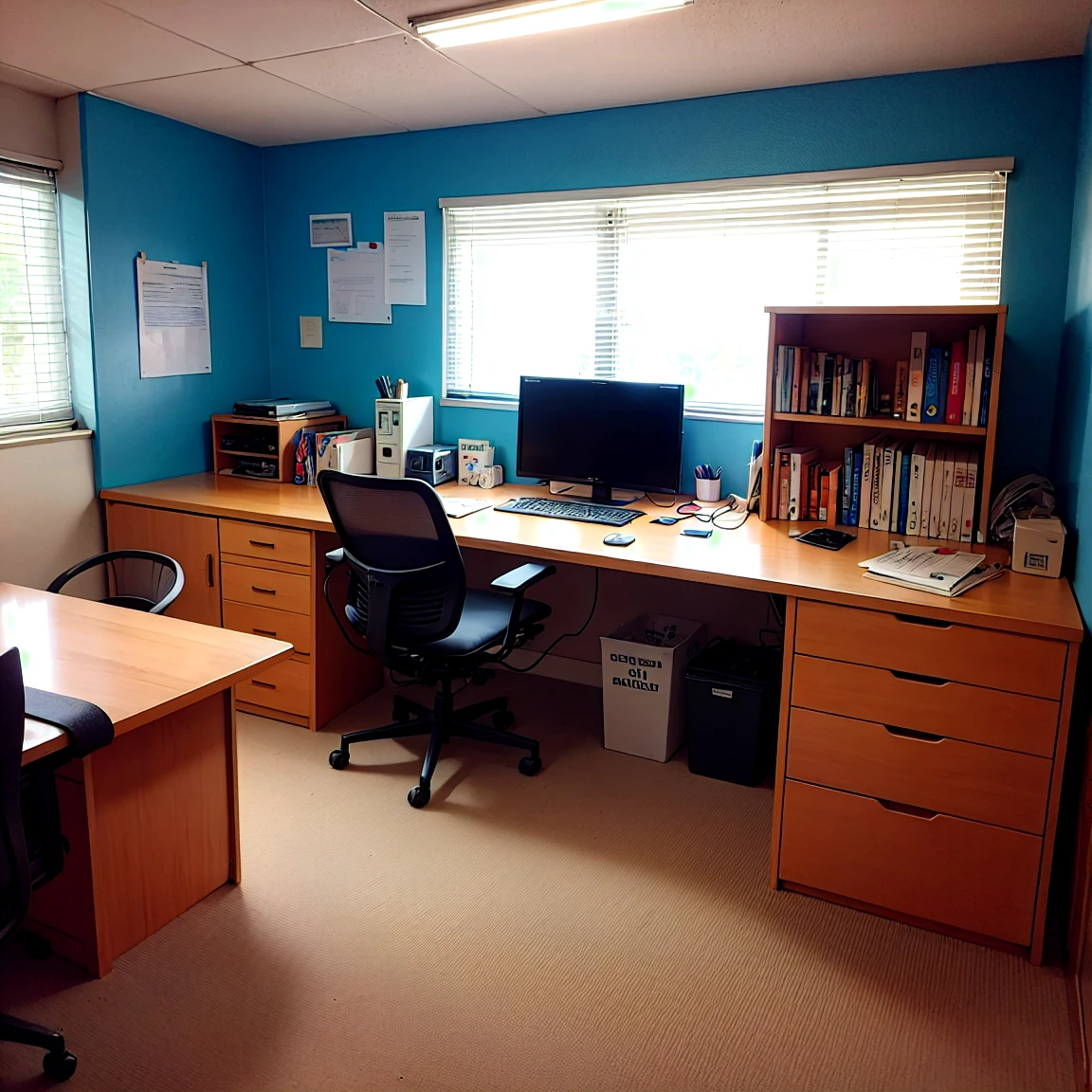 Generate a few photos of the office