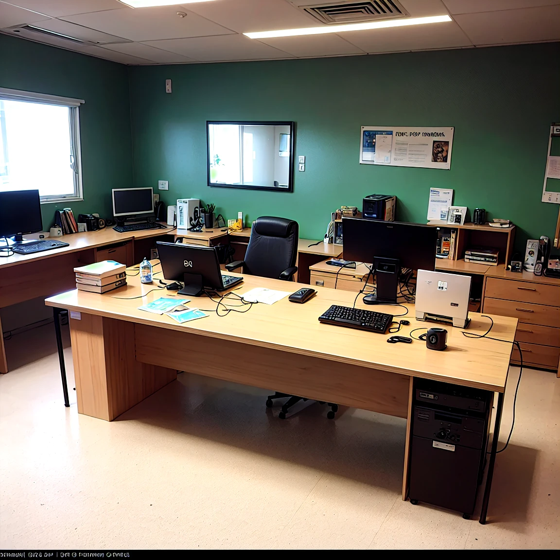 Generate a few photos of the office