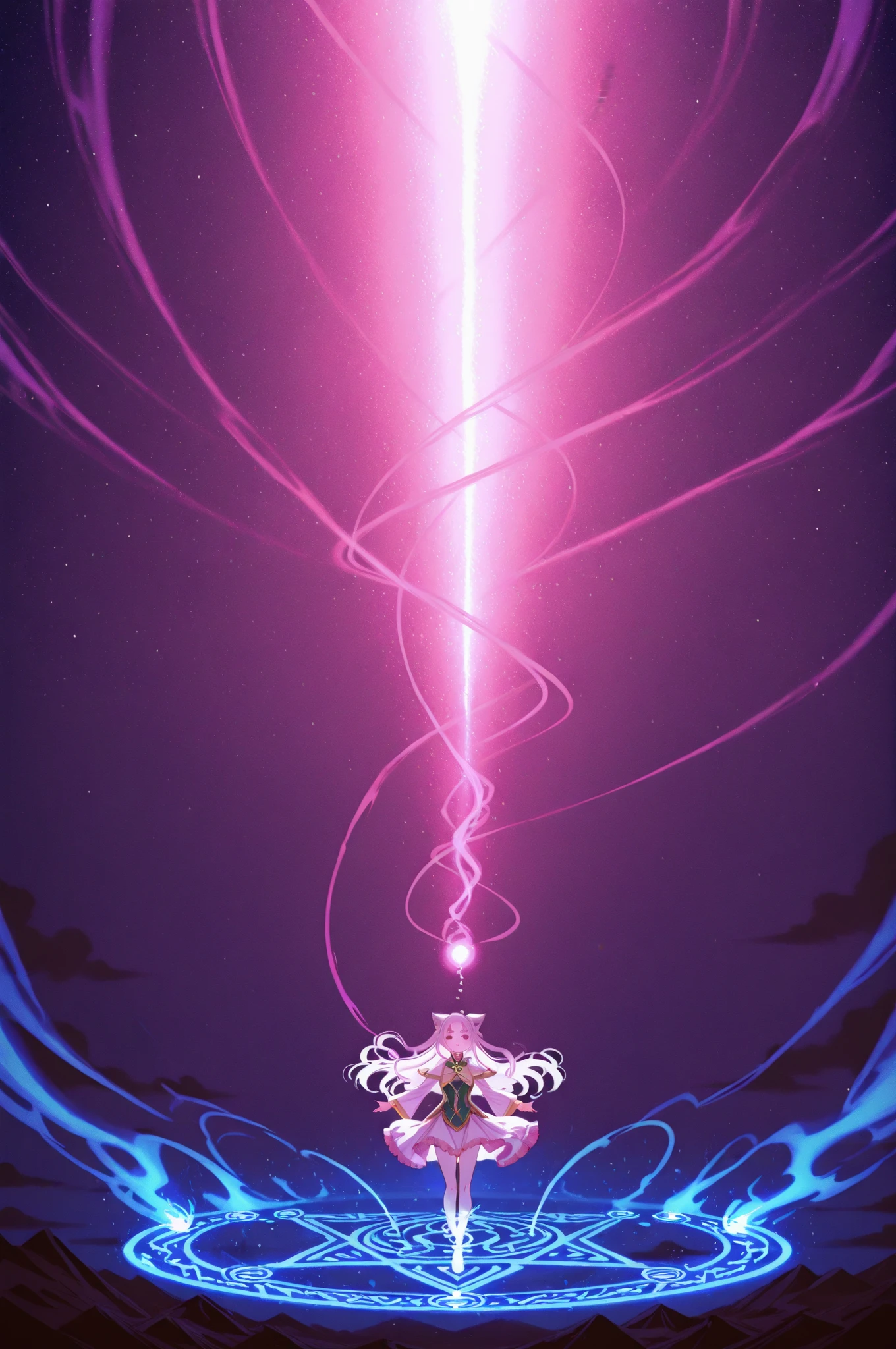 1 girlirl, floats in the air,magic runes circling around her. Equipped with her singing digital watercolors. uses fantasy animation style,Mystic energy, It flutters when. soft ambient light, glowing magic circle. Extremely high magical aesthetics. masterpiece, magic effect details, ethereal rendering, 8k.