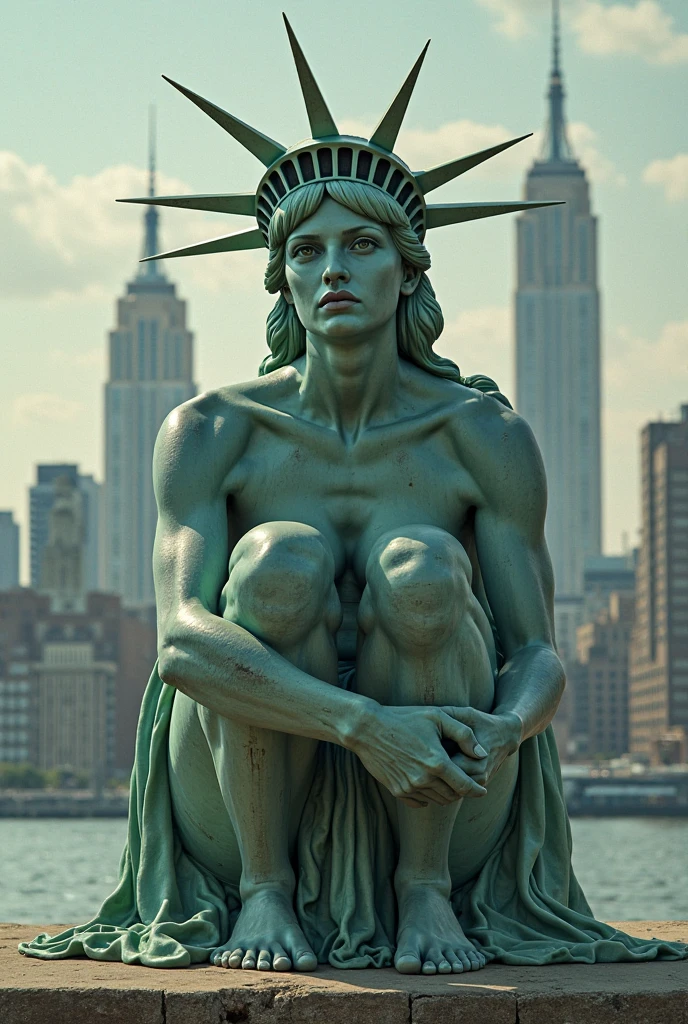 Statue of Liberty but naked