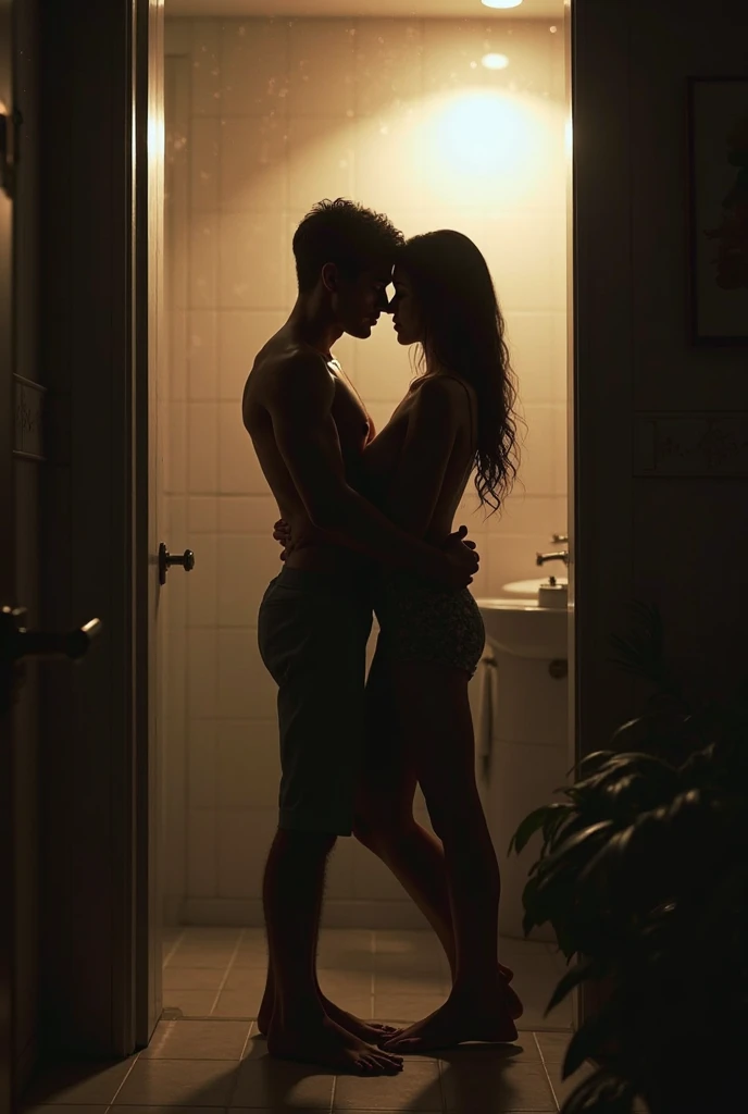 Men sexy girl leaving together in a flat one room sexy girl big breast