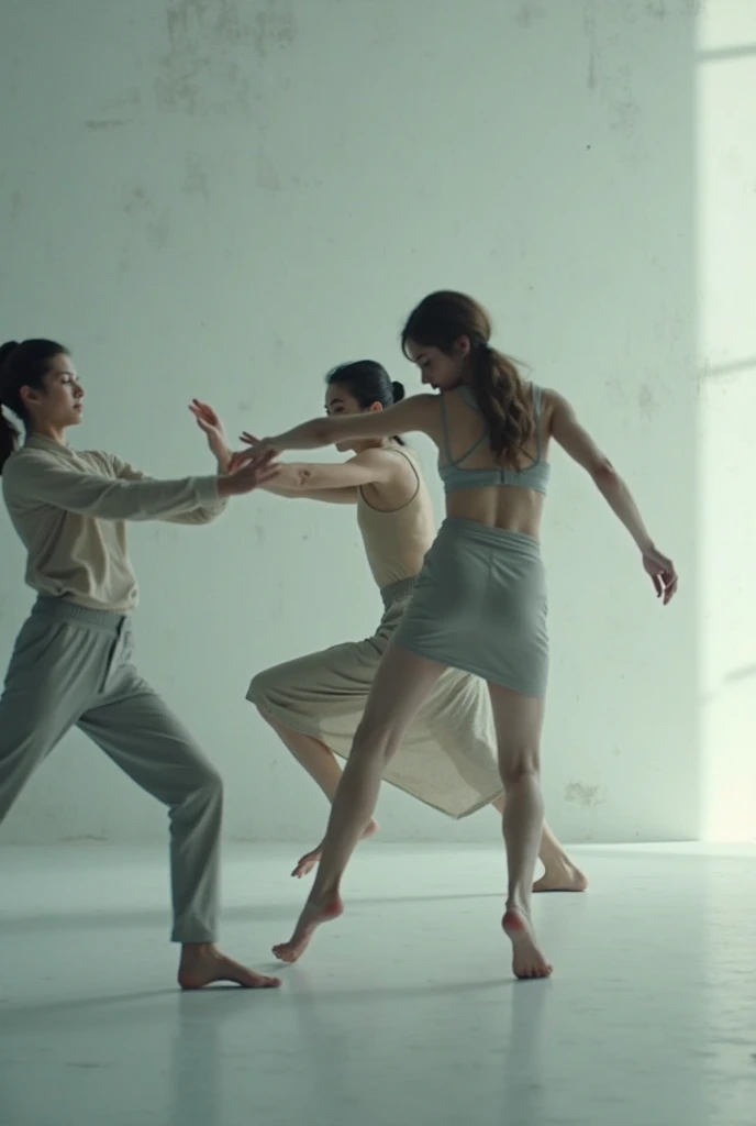 (8k, photo, best quality, masterpiece, erotic, homoerotic, beautiful eyes, ballet tights, crotch bulge, ballet style:1.35), (androgynous male, fafnir, ring of nibelungen ballet:1.5)